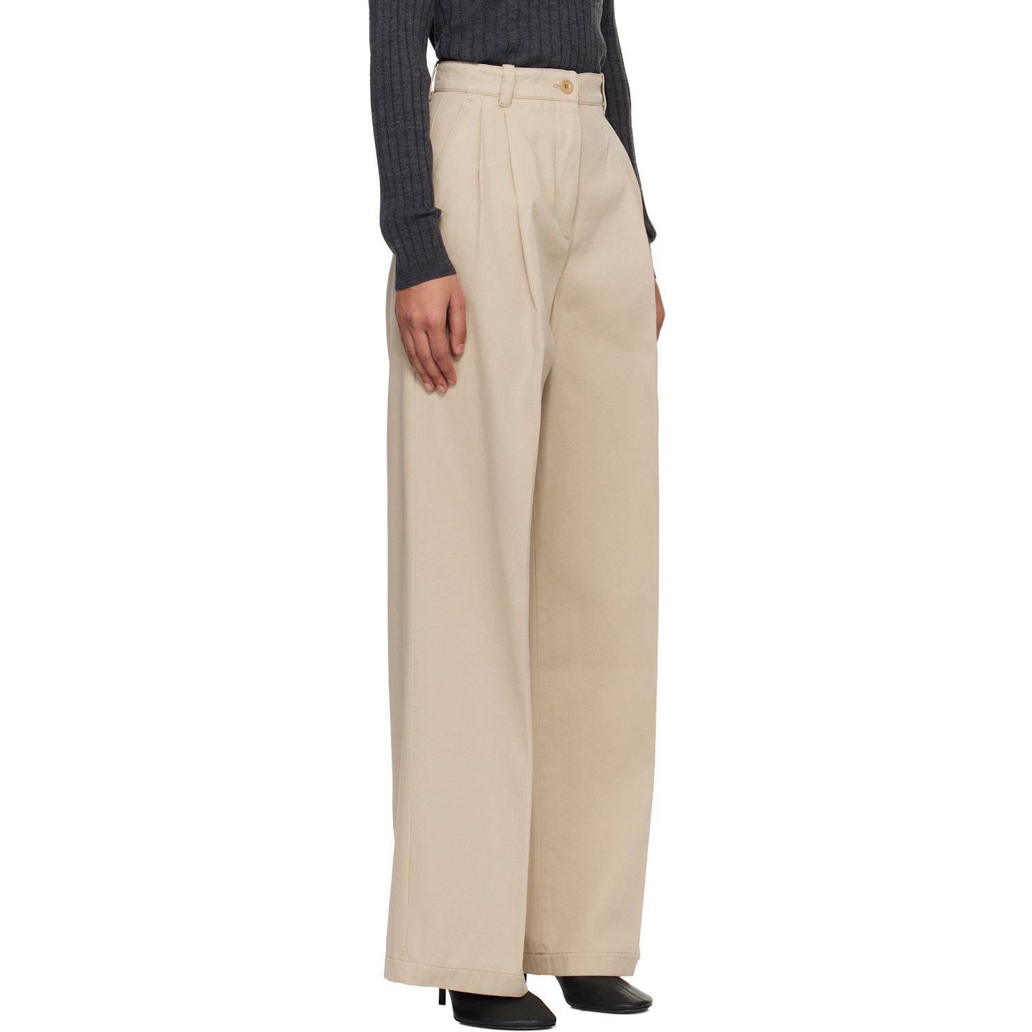 A.p.c. Beige Ginny Trousers 