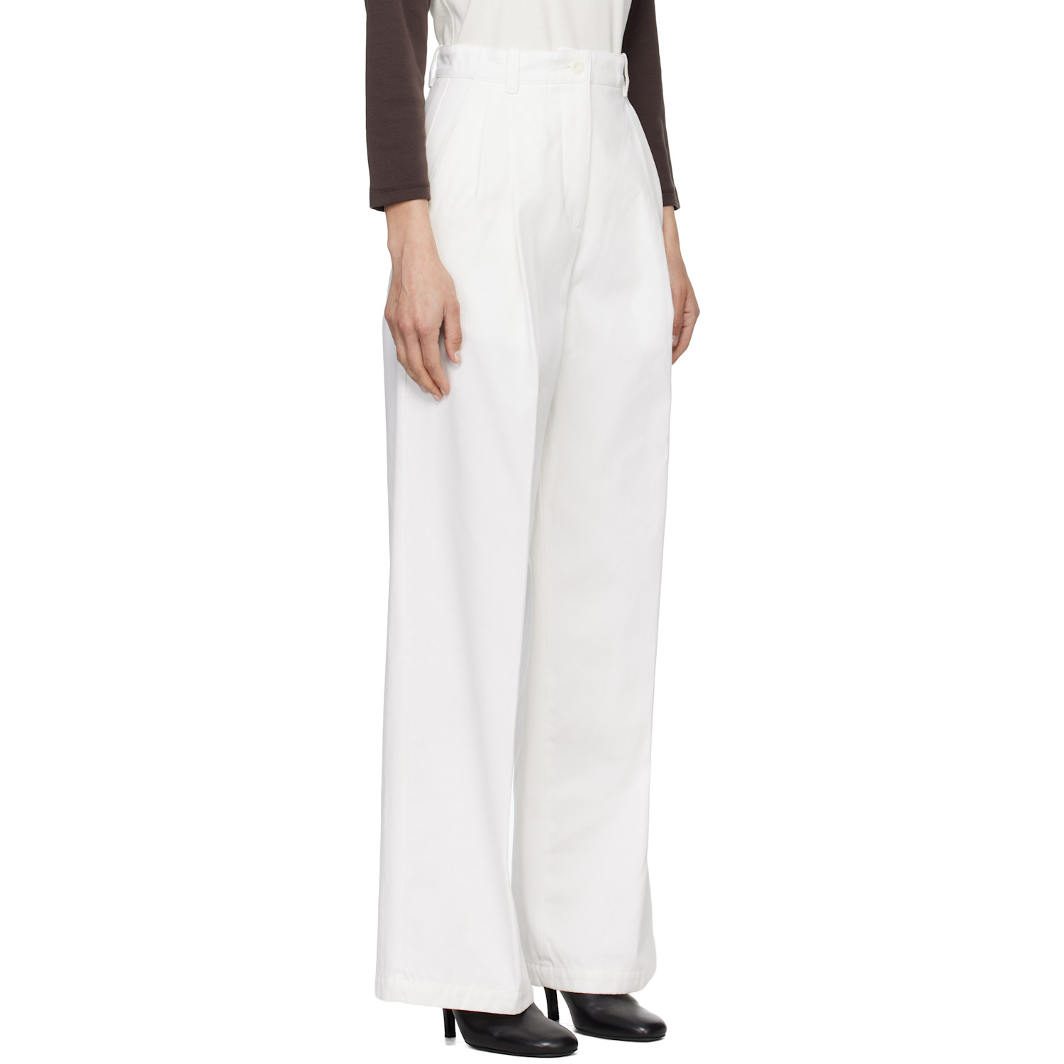  A.p.c. White Ginny Trousers 