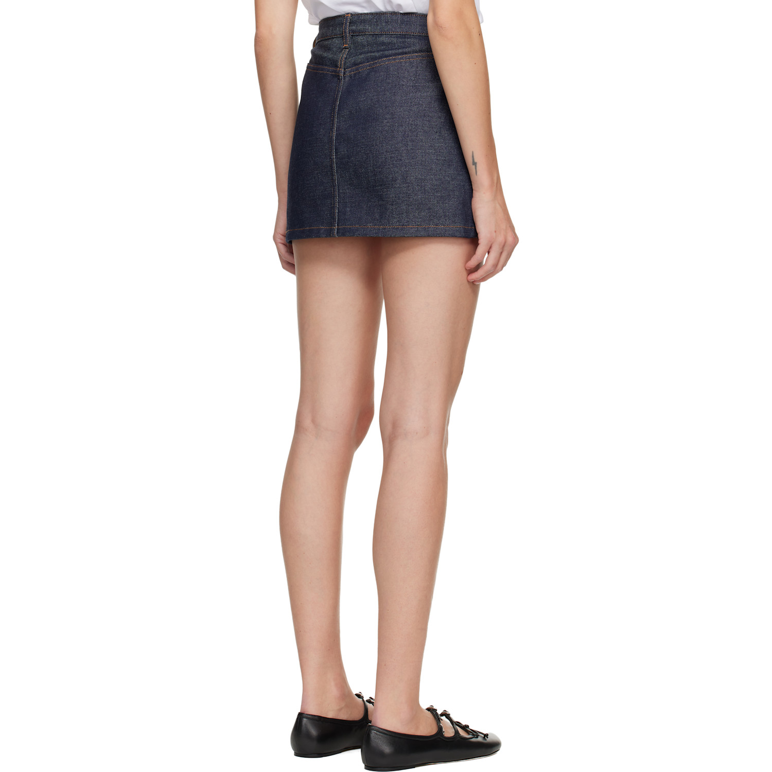  A.p.c. Indigo Selvedge Denim Miniskirt 