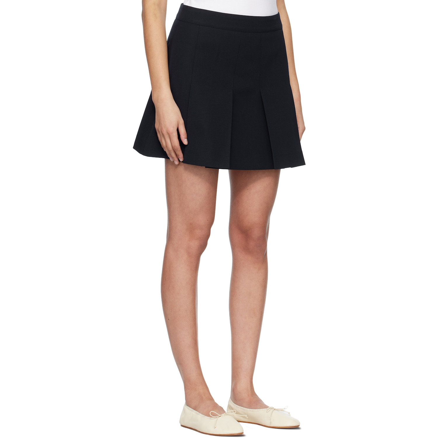  A.p.c. Navy Pleated Miniskirt 