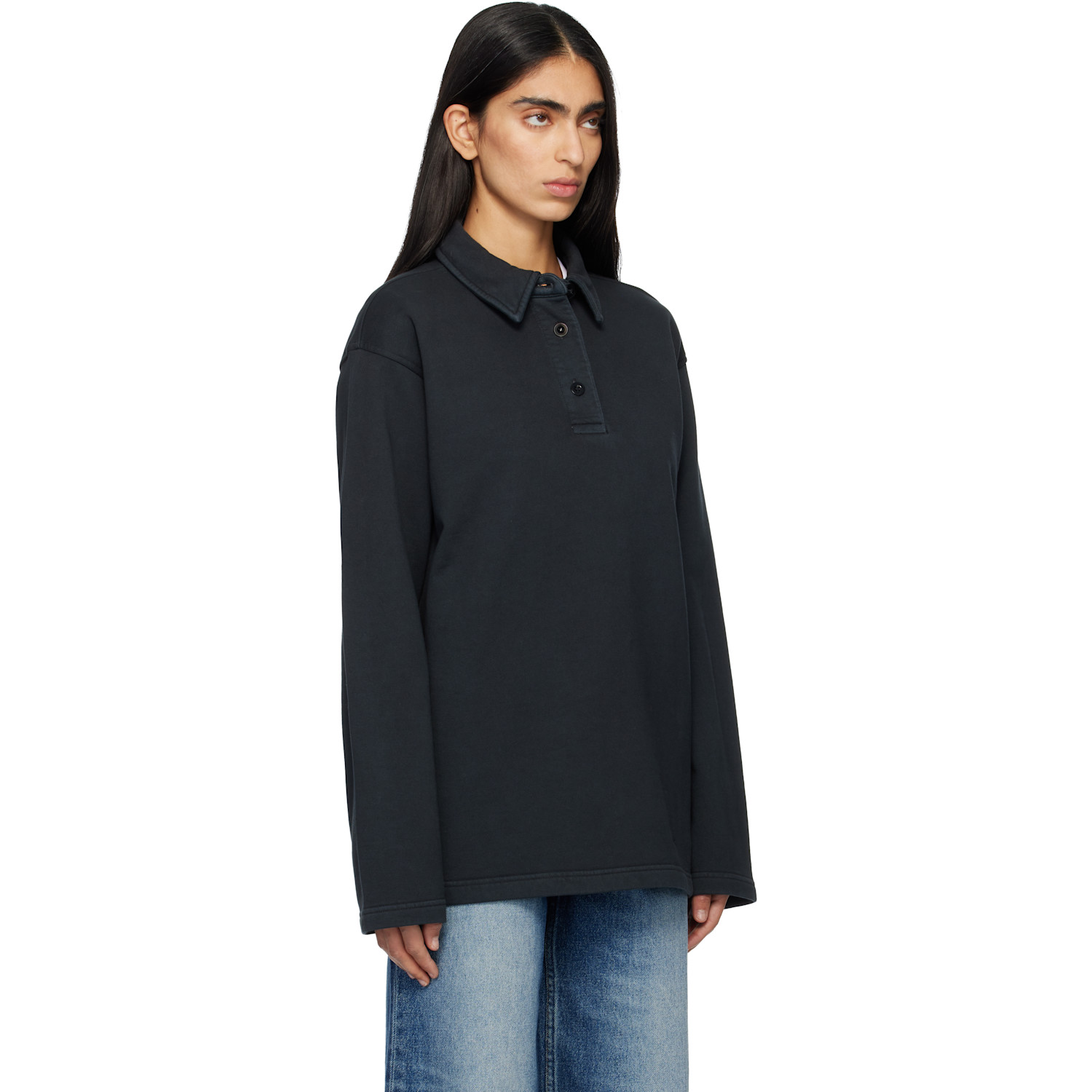  A.p.c. Black Long-sleeve Polo 