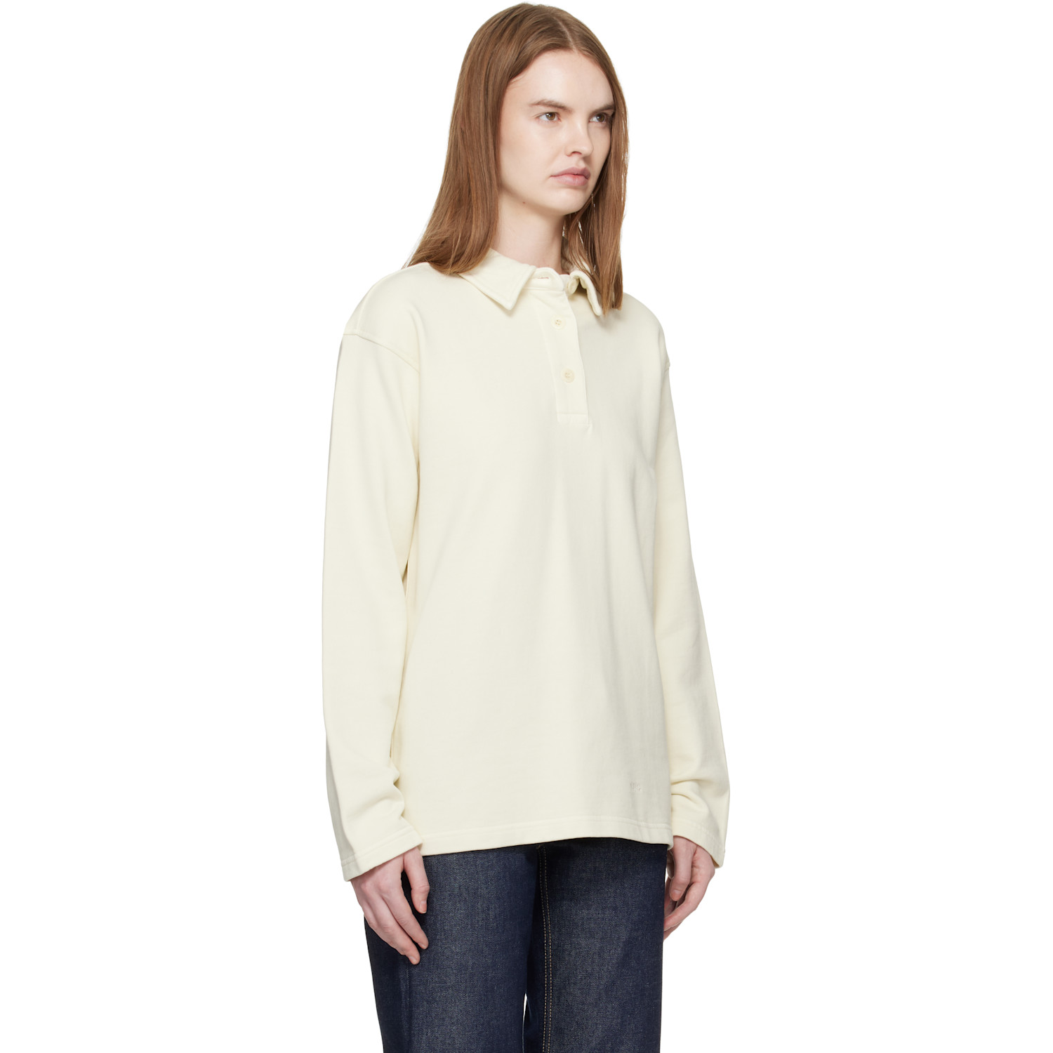  A.p.c. Navy Long-sleeve Polo 