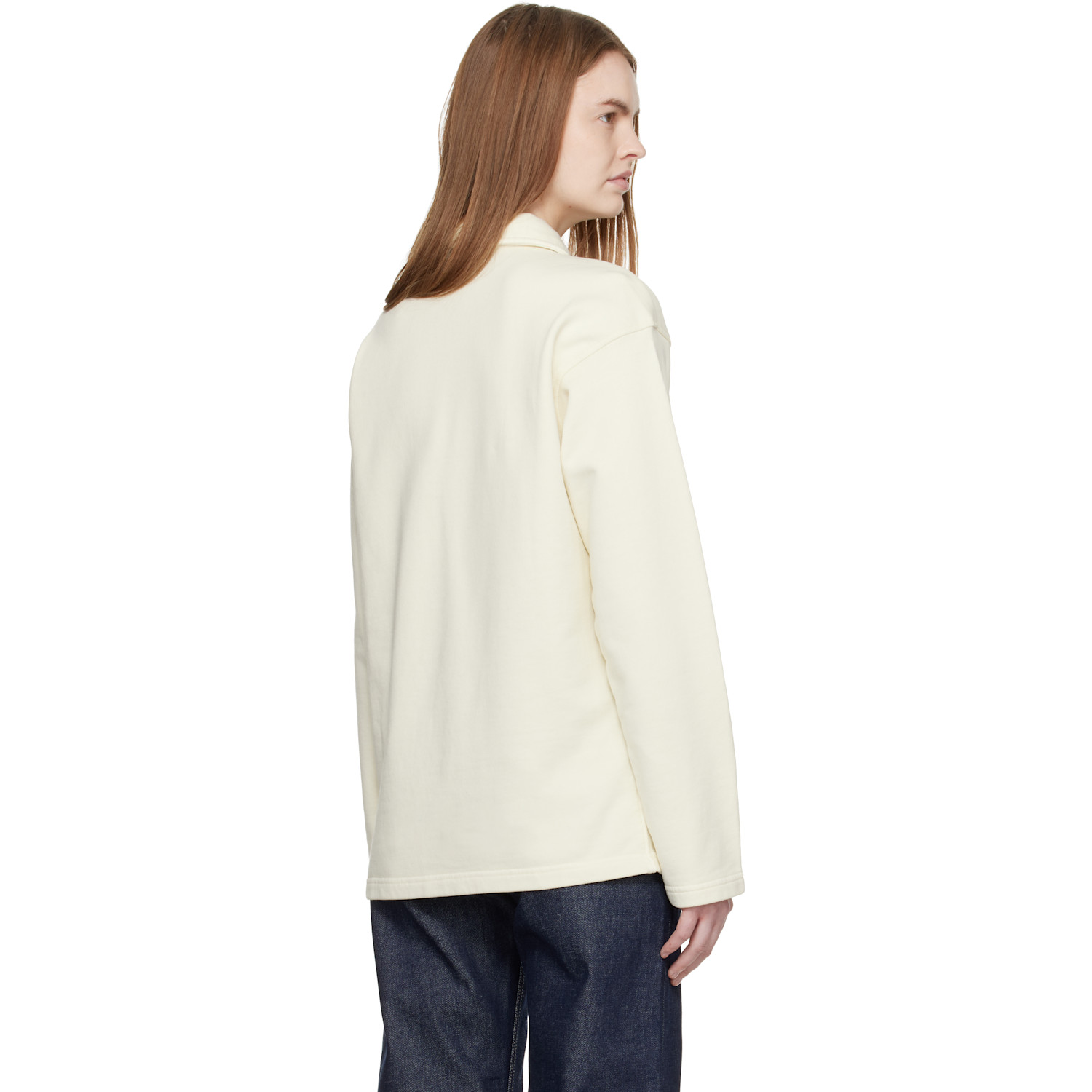  A.p.c. Navy Long-sleeve Polo 
