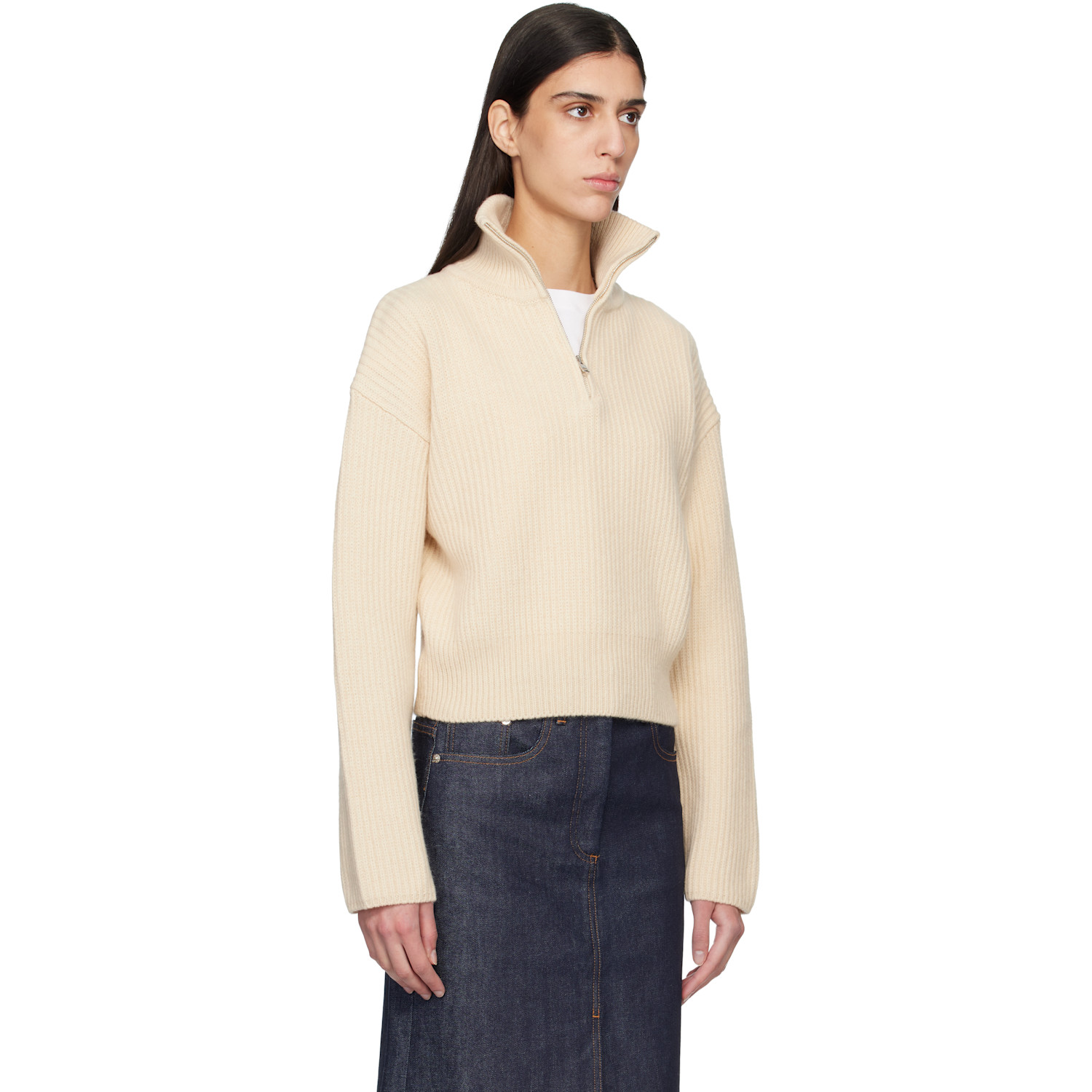  A.p.c. Off-white Wide-rib Sweater 