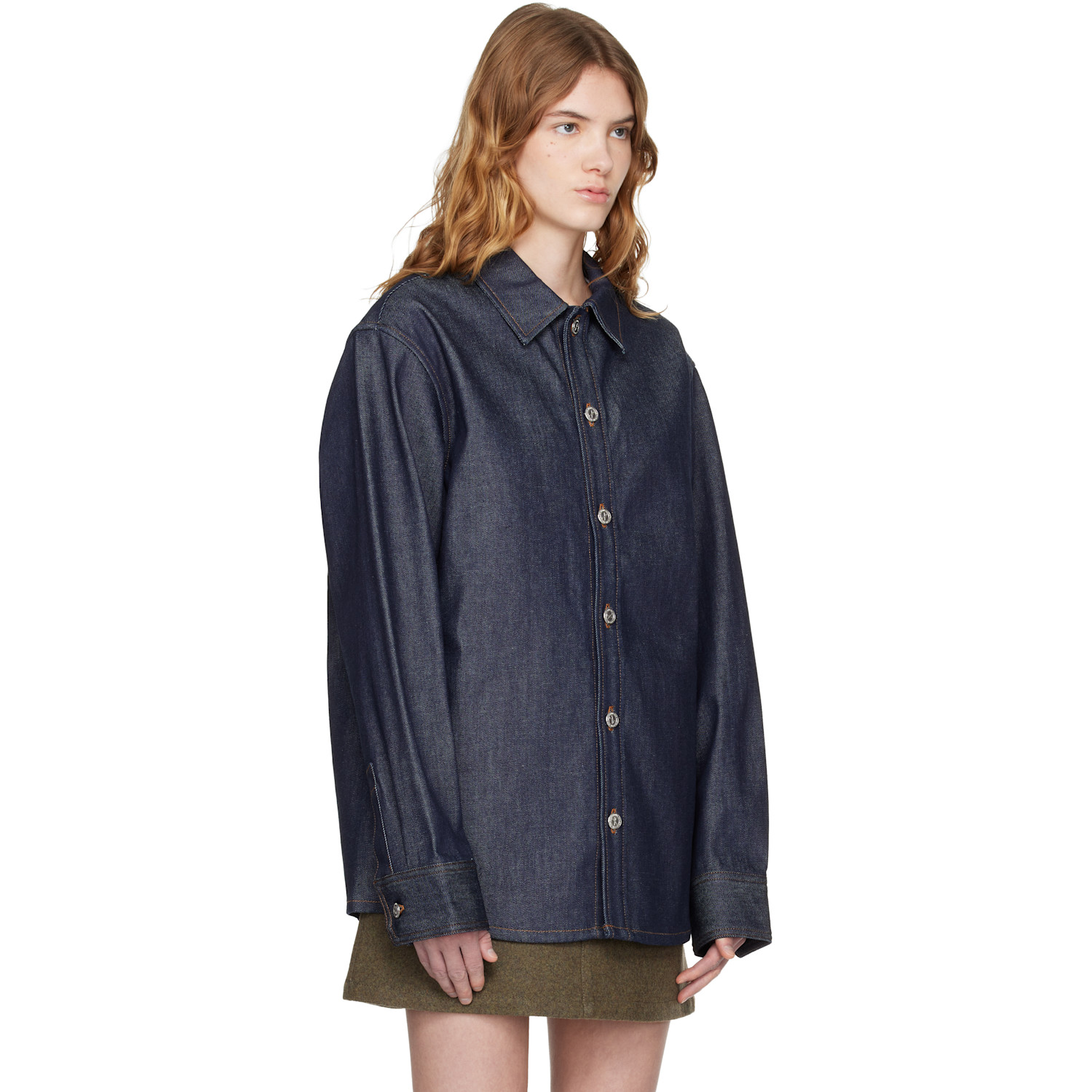  A.p.c. Navy Denim Overshirt 