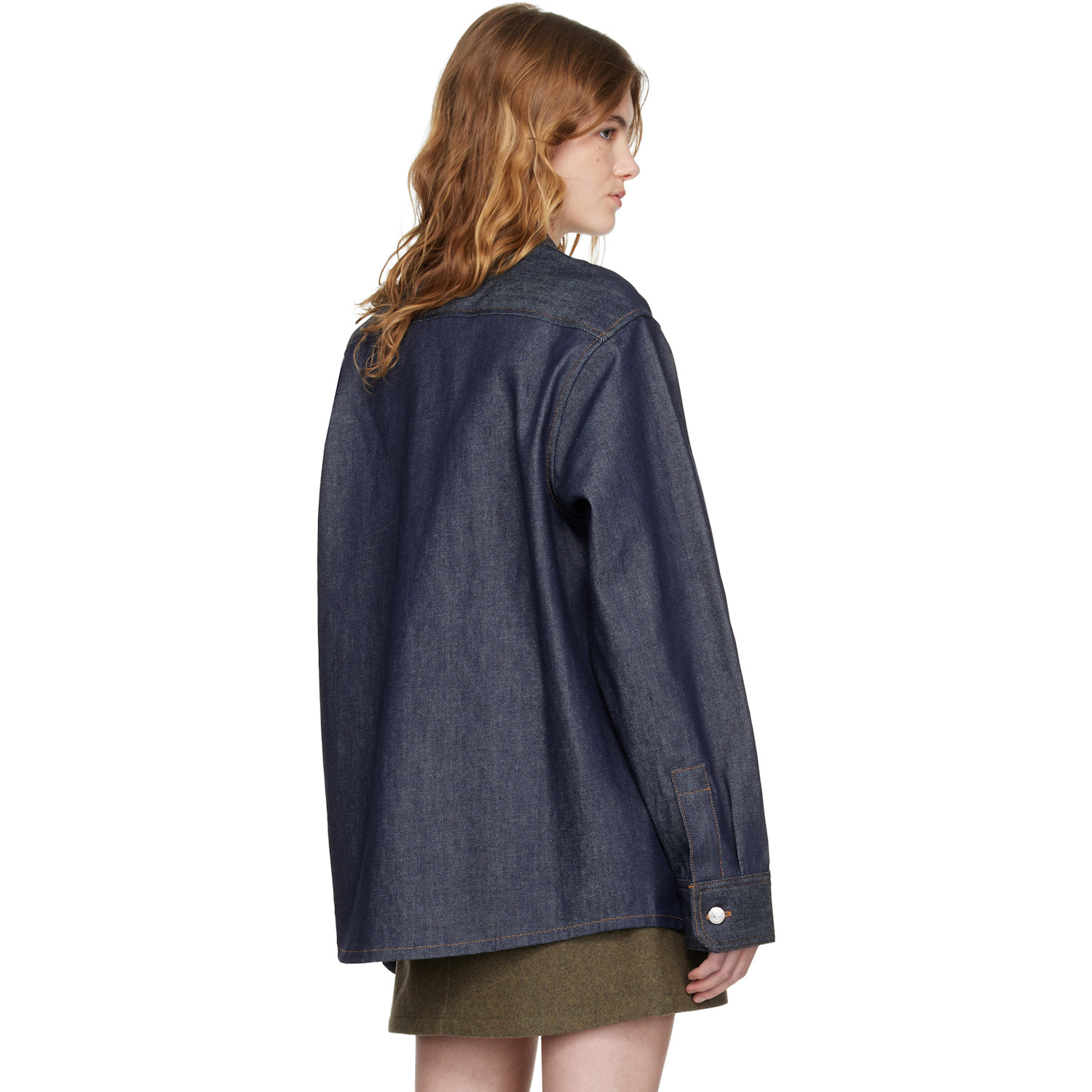  A.p.c. Navy Denim Overshirt 