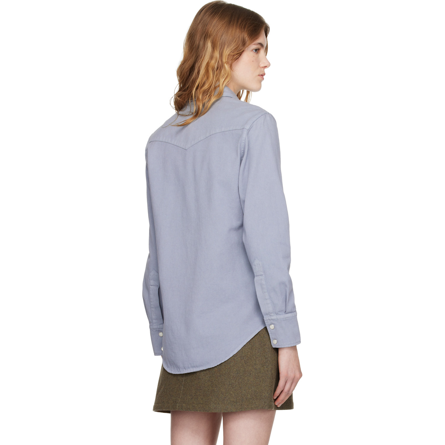  A.p.c. Blue Western Shirt 