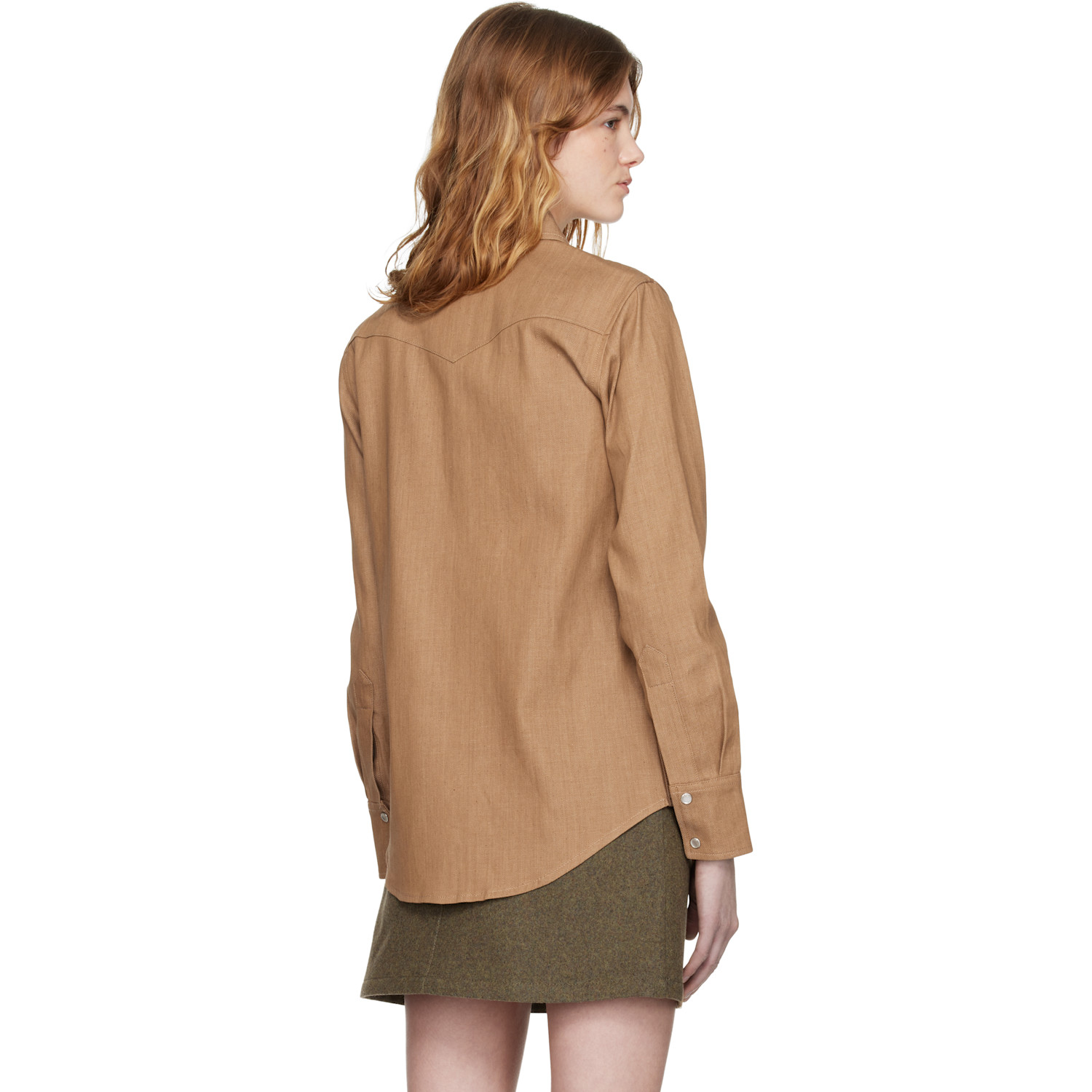  A.p.c. Brown Western Shirt 