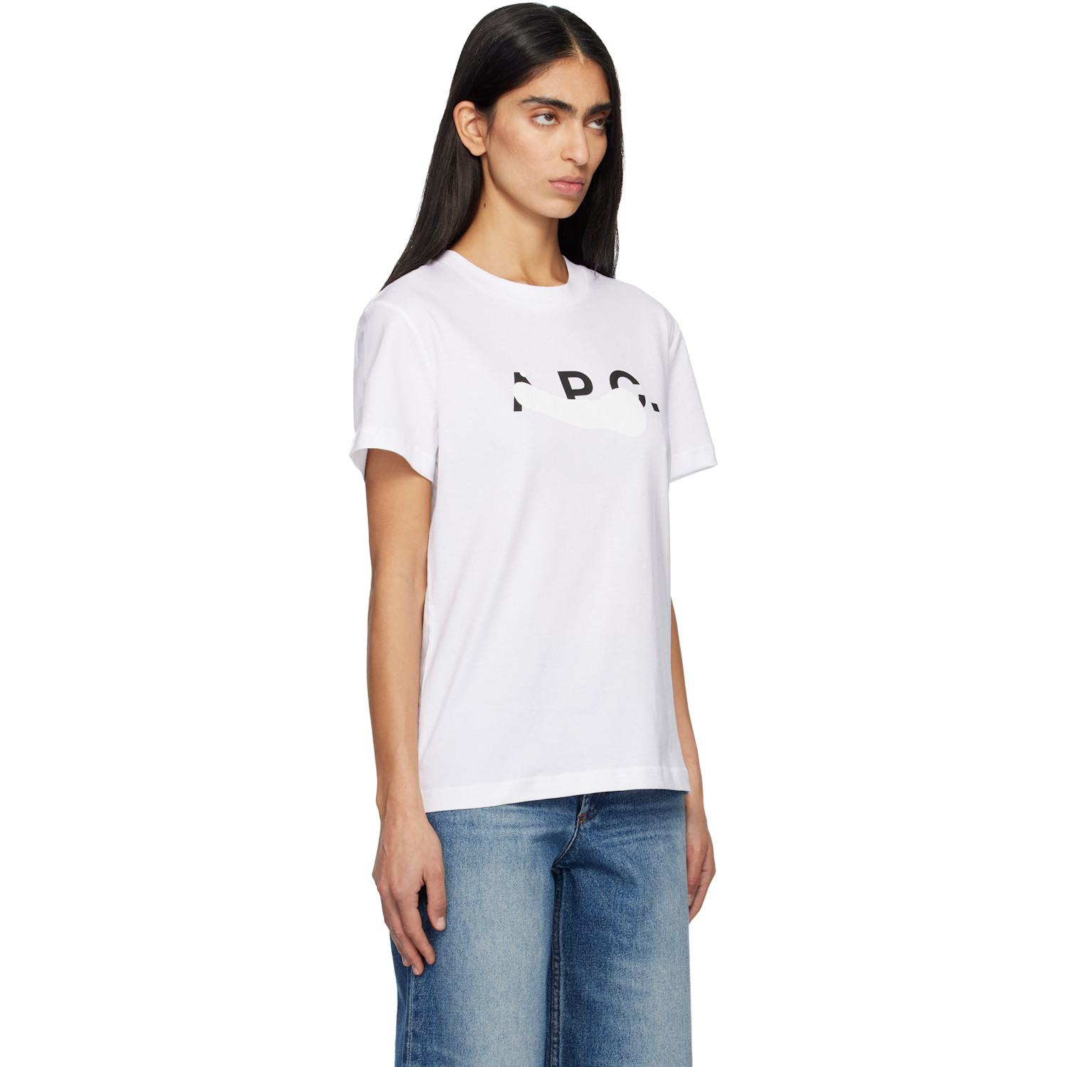  A.p.c. White Tache T-shirt 