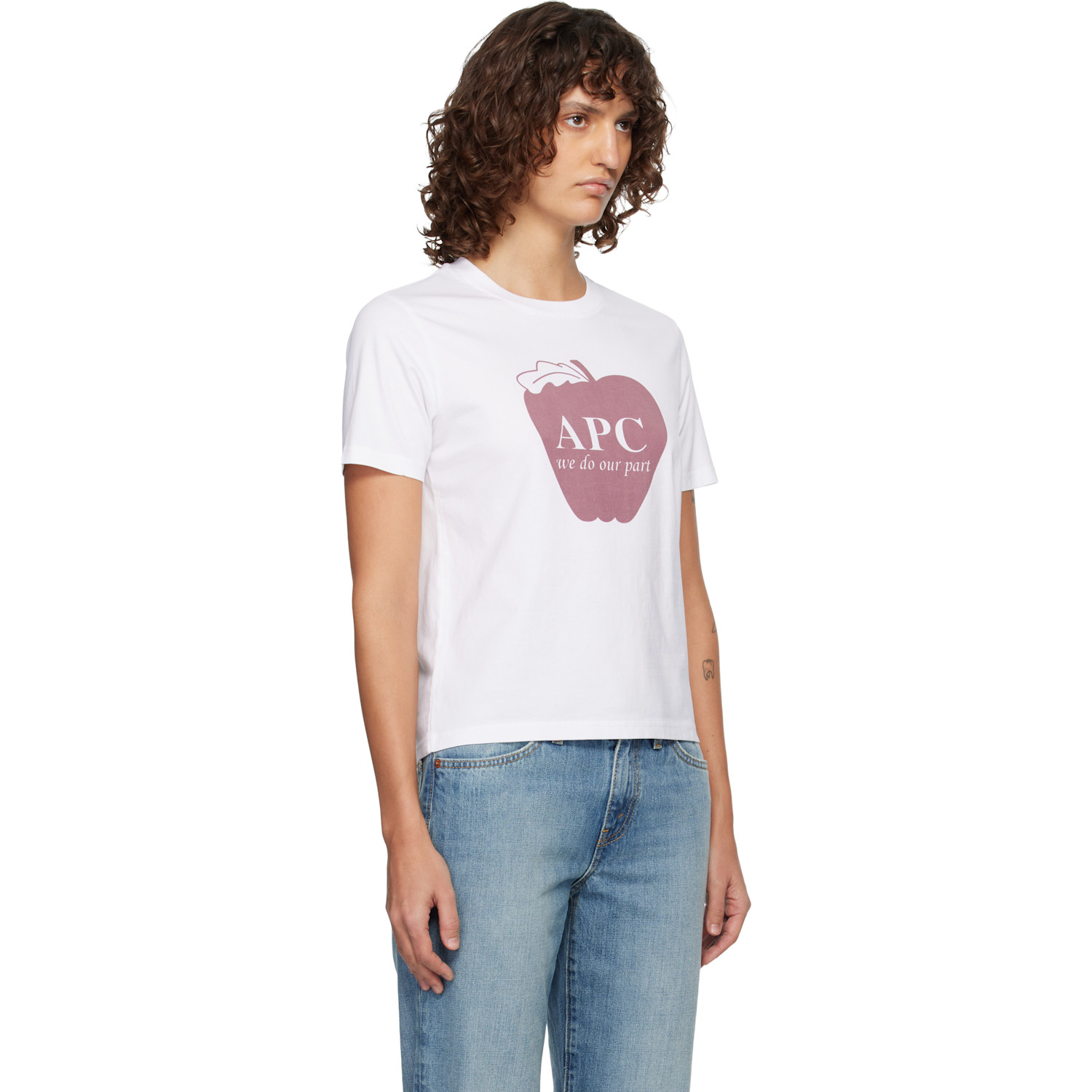  A.p.c. White Pomme T-shirt 