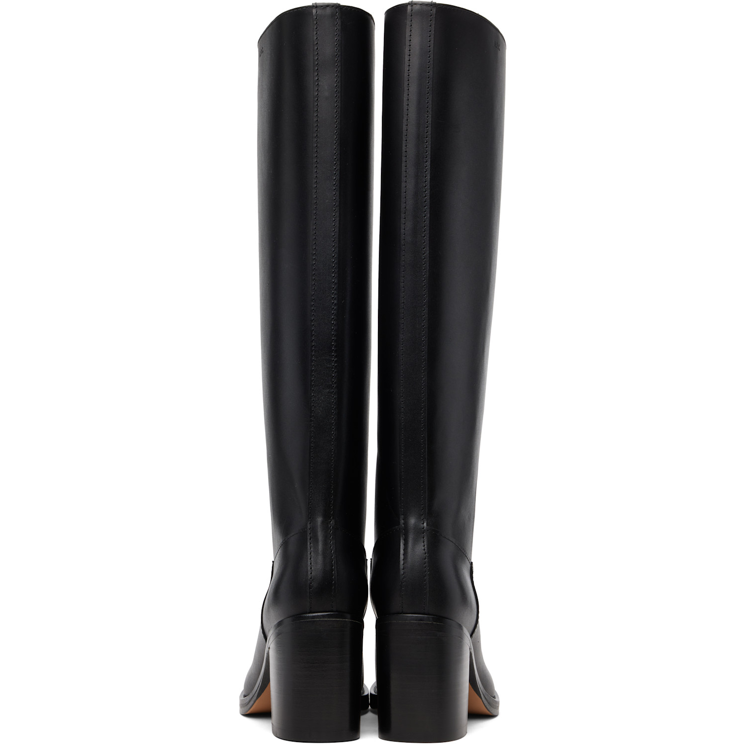  A.p.c. Black 'les Bottes' Tall Boots 
