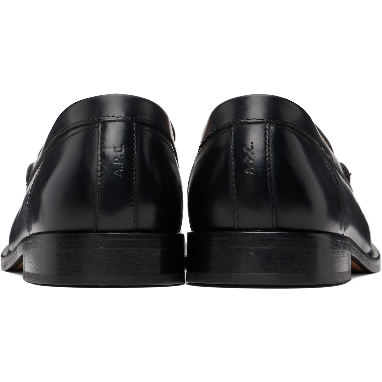  A.p.c. Black Moc Loafers 