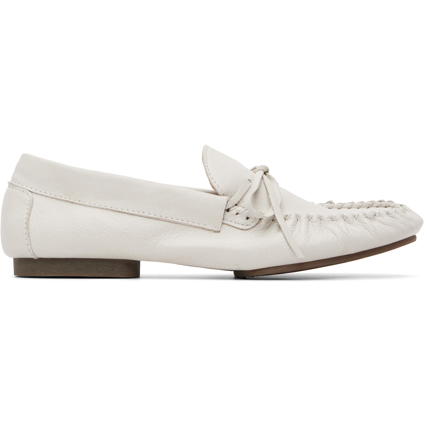A.P.C. White 'Les Mocassins Souples' Loafers