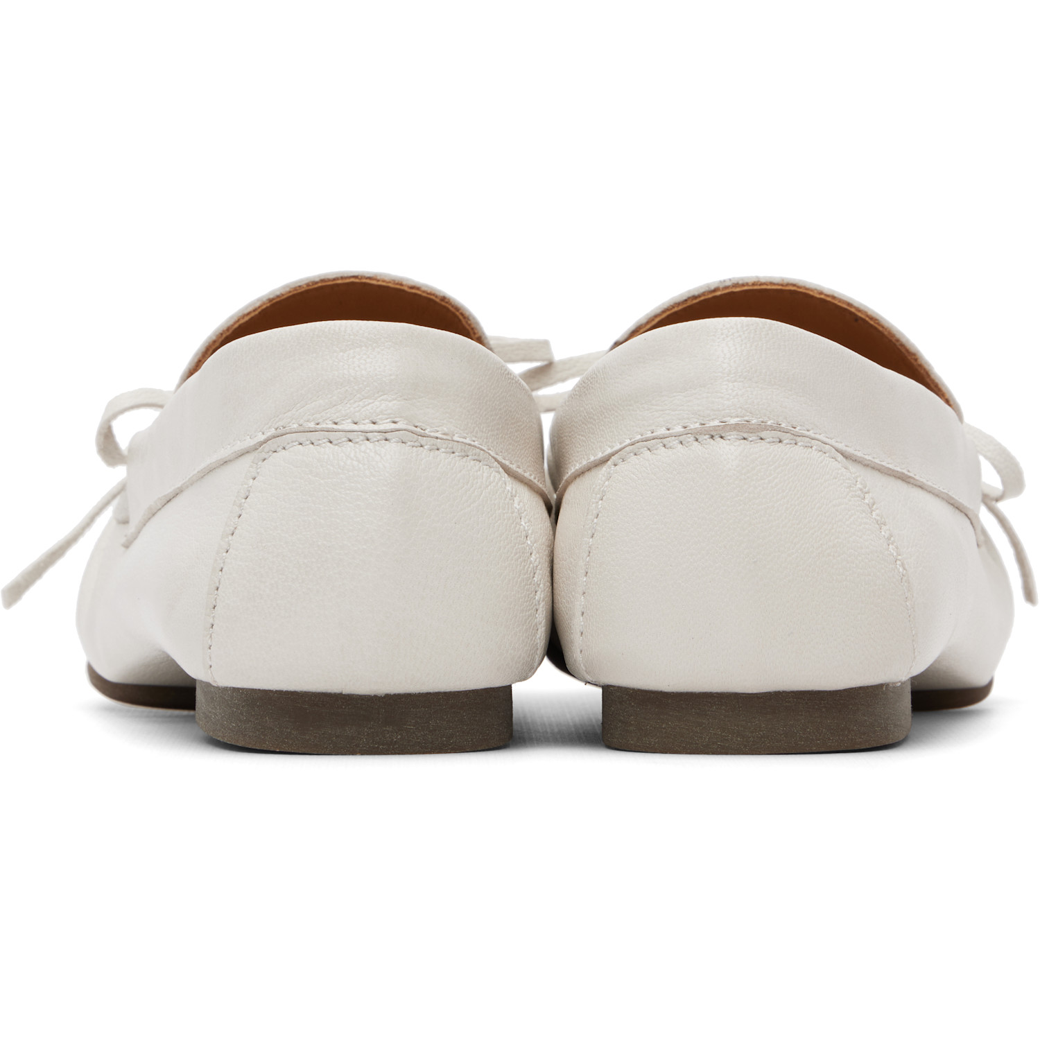 A.p.c. White 'les Mocassins Souples' Loafers 