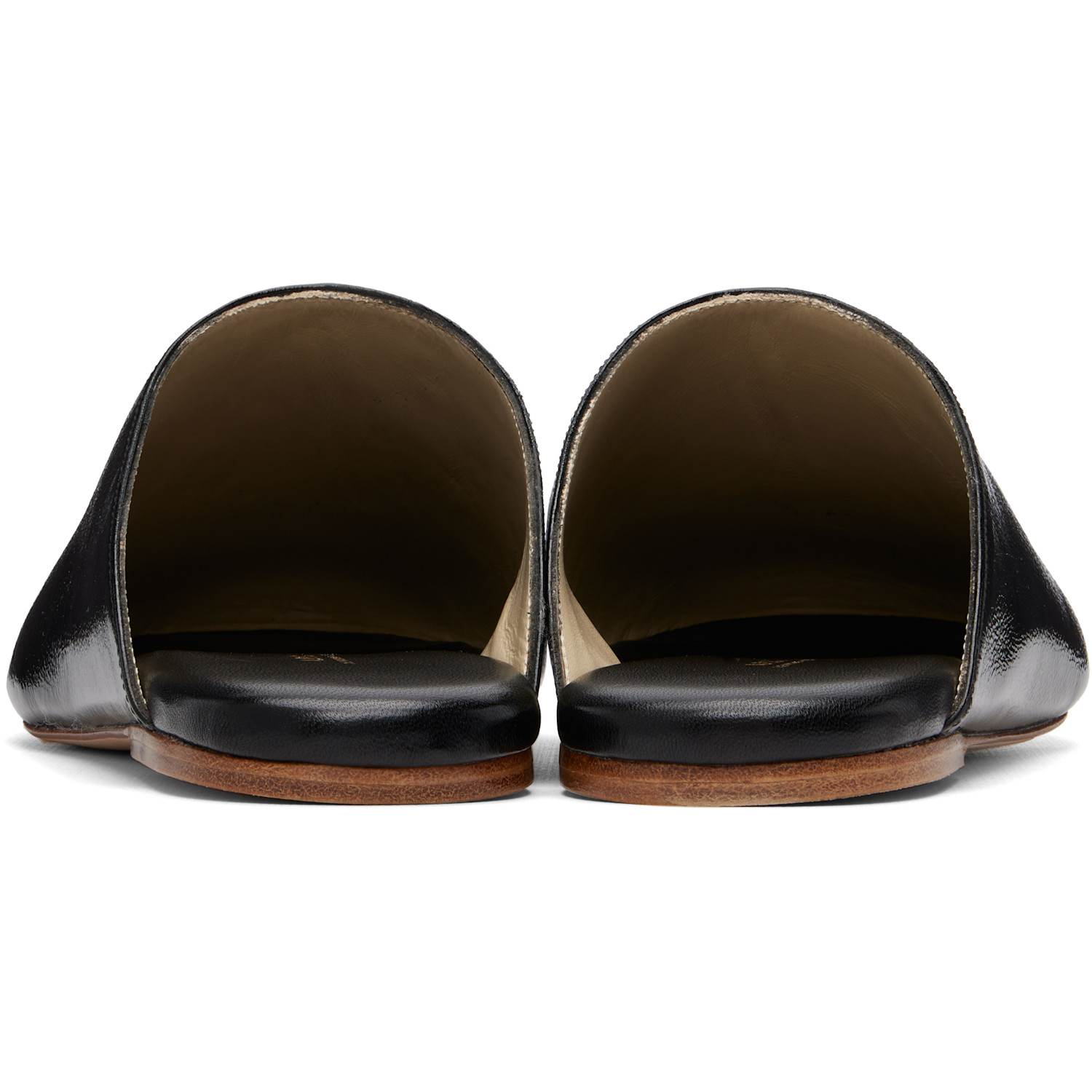  A.p.c. Black 'les Mules' Slip-on Loafers 