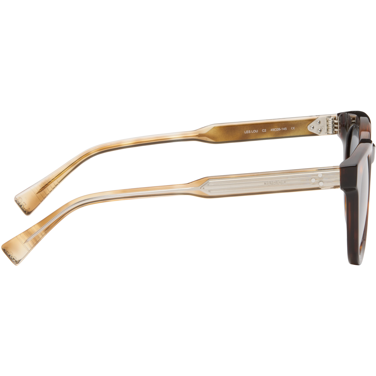  A.p.c. Brown 'les Lou' Sunglasses 