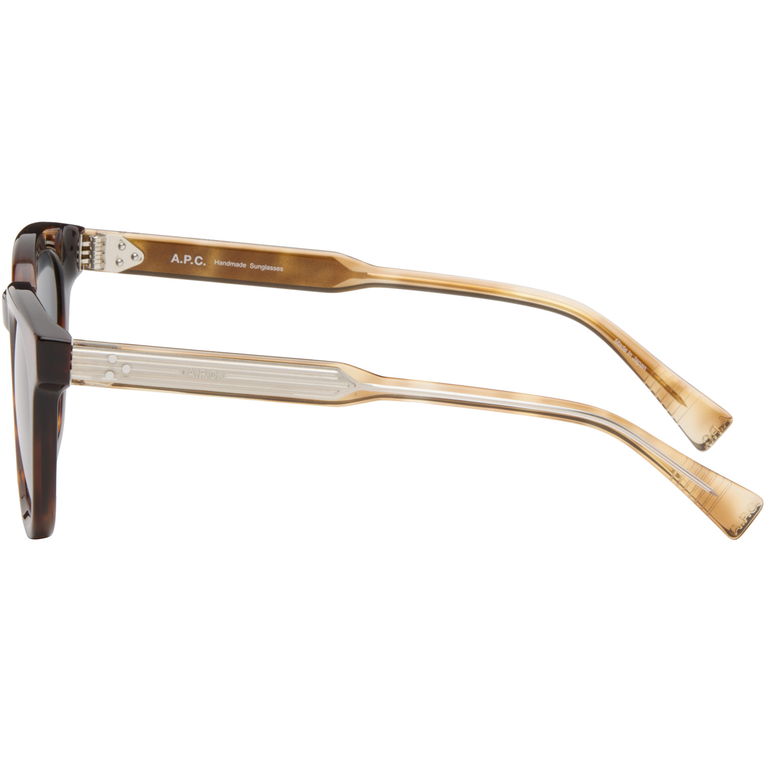  A.p.c. Brown 'les Lou' Sunglasses 