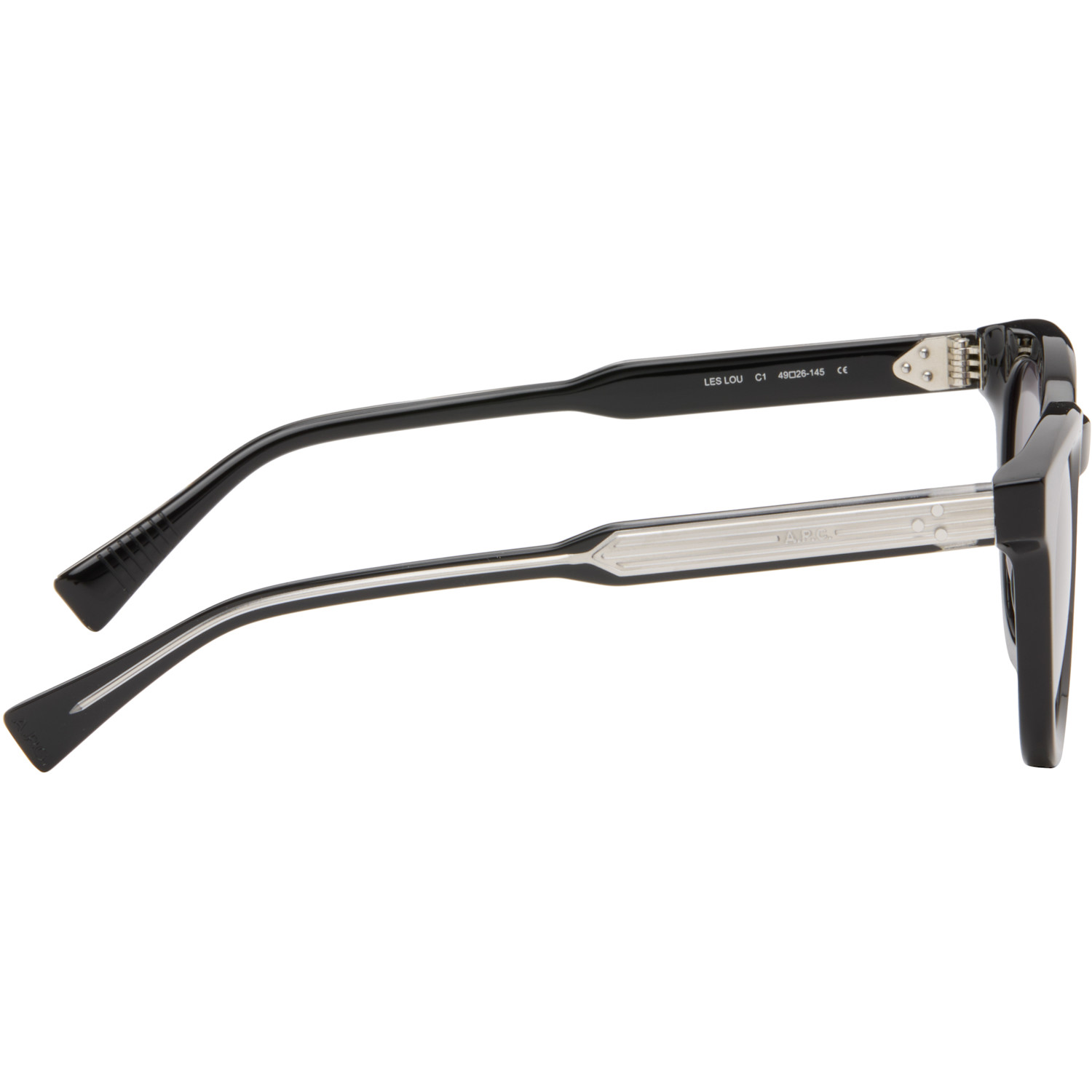  A.p.c. Black 'les Lou' Sunglasses 