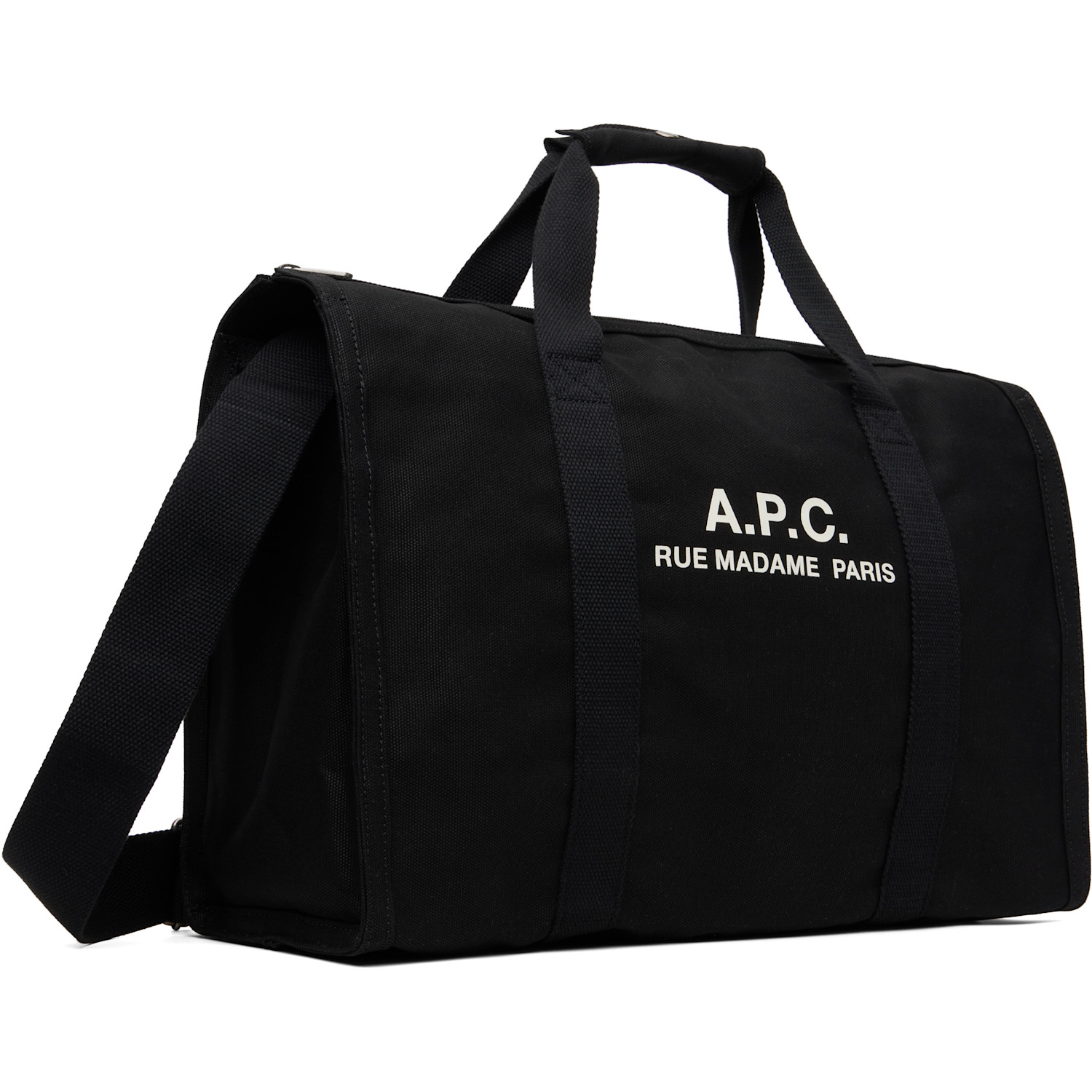  A.p.c. Black Recuperation Gym Duffle Bag 