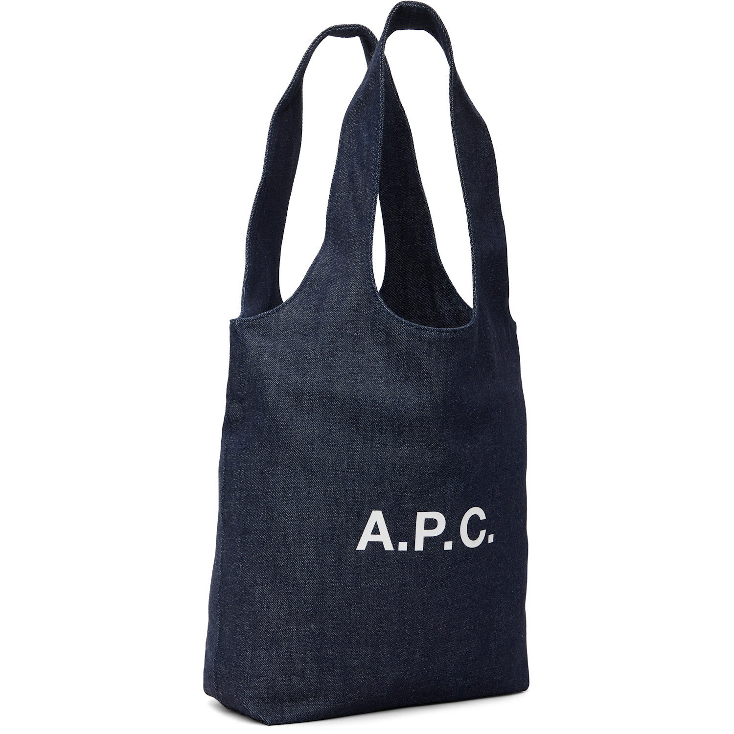  A.p.c. Navy Ninon Small Denim Tote 