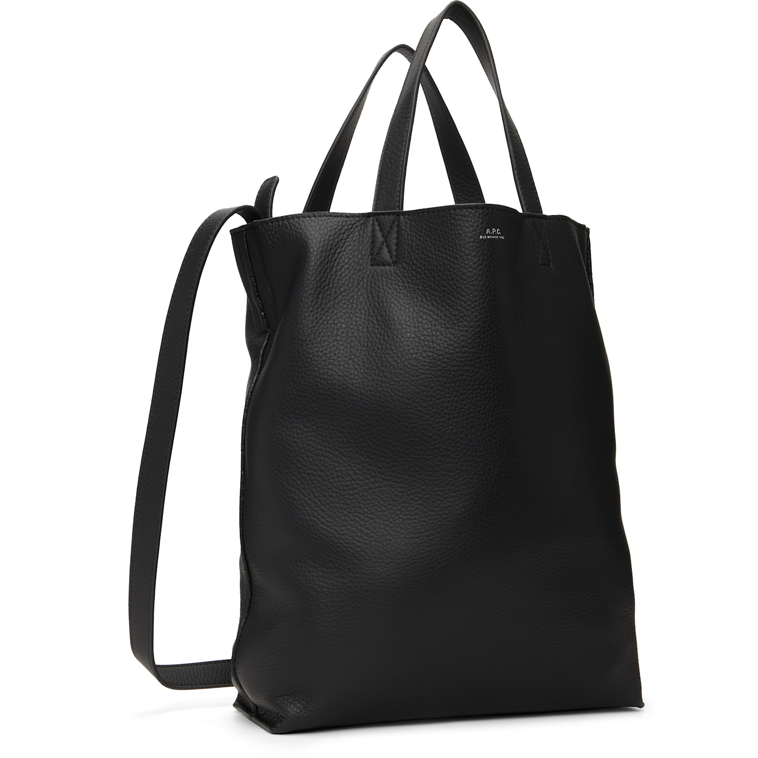  A.p.c. Black Maiko Medium Shopping Tote 