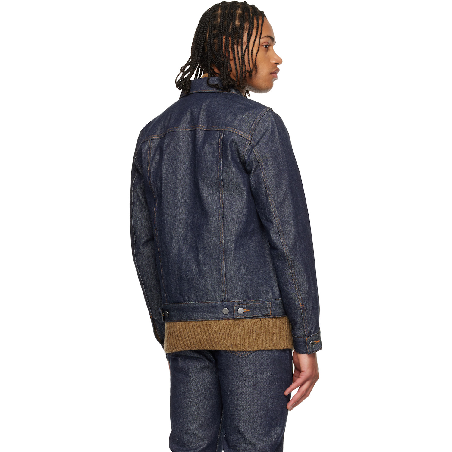  A.p.c. Navy Work Denim Jacket 