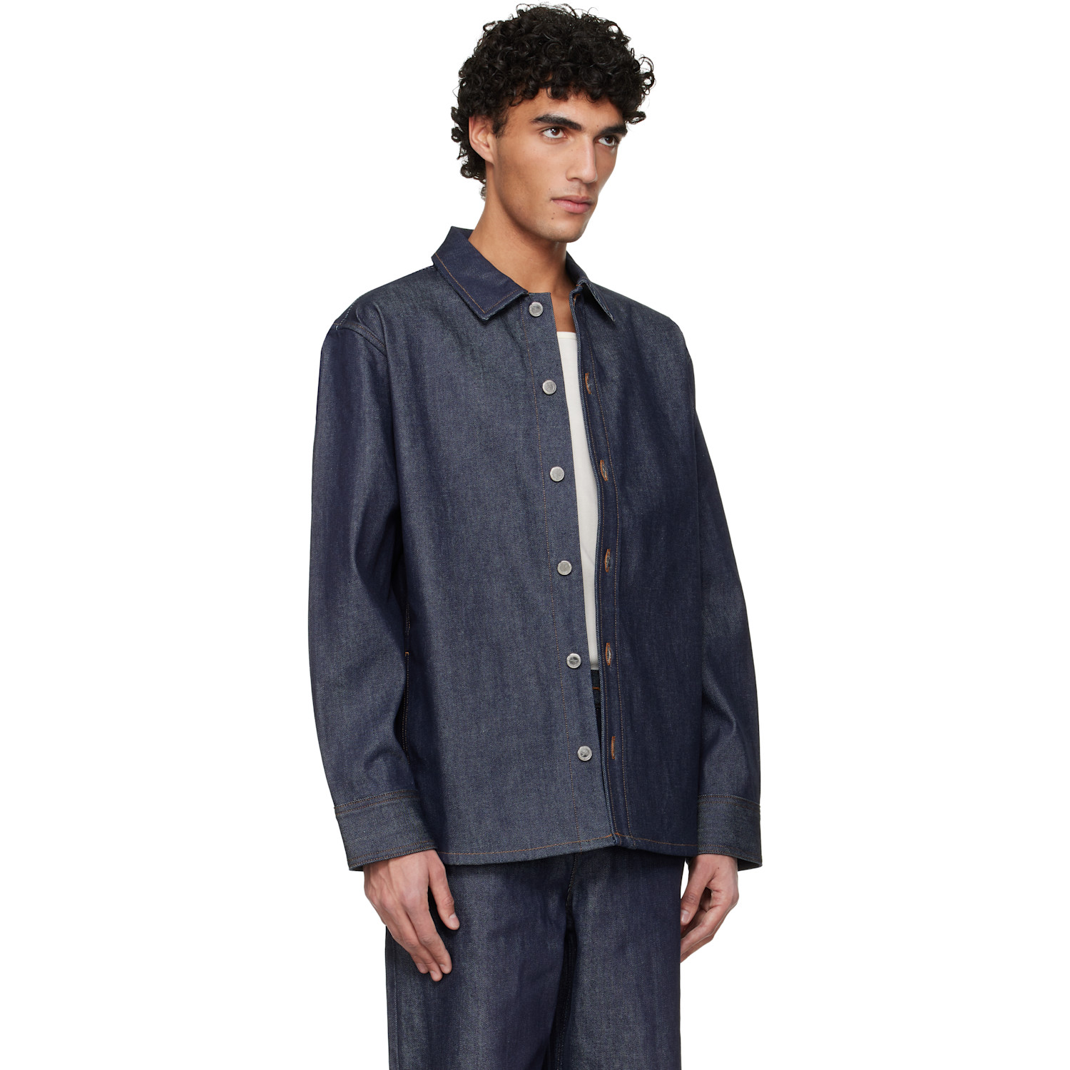  A.p.c. Navy Japanese Denim Jacket 