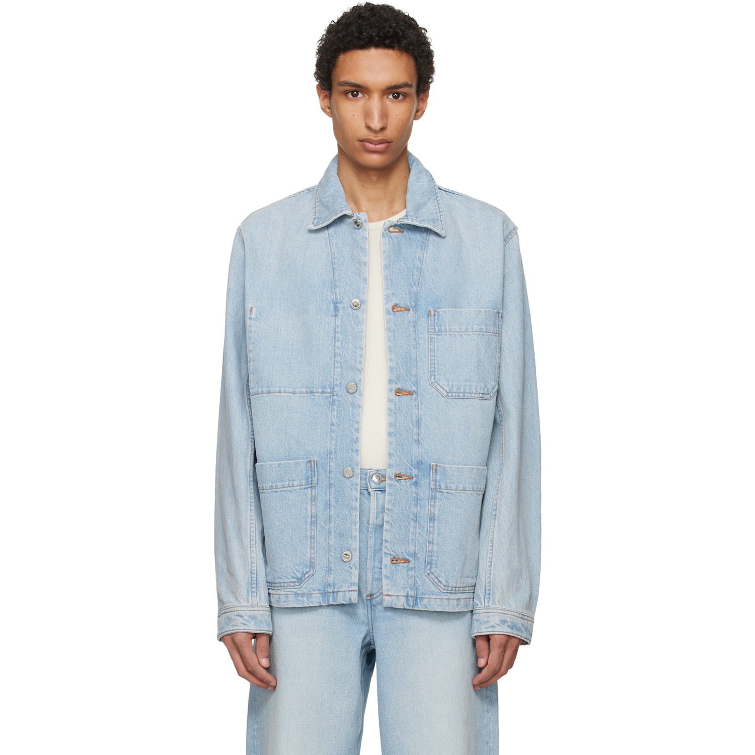 A.P.C. Blue New Rodney Denim Jacket