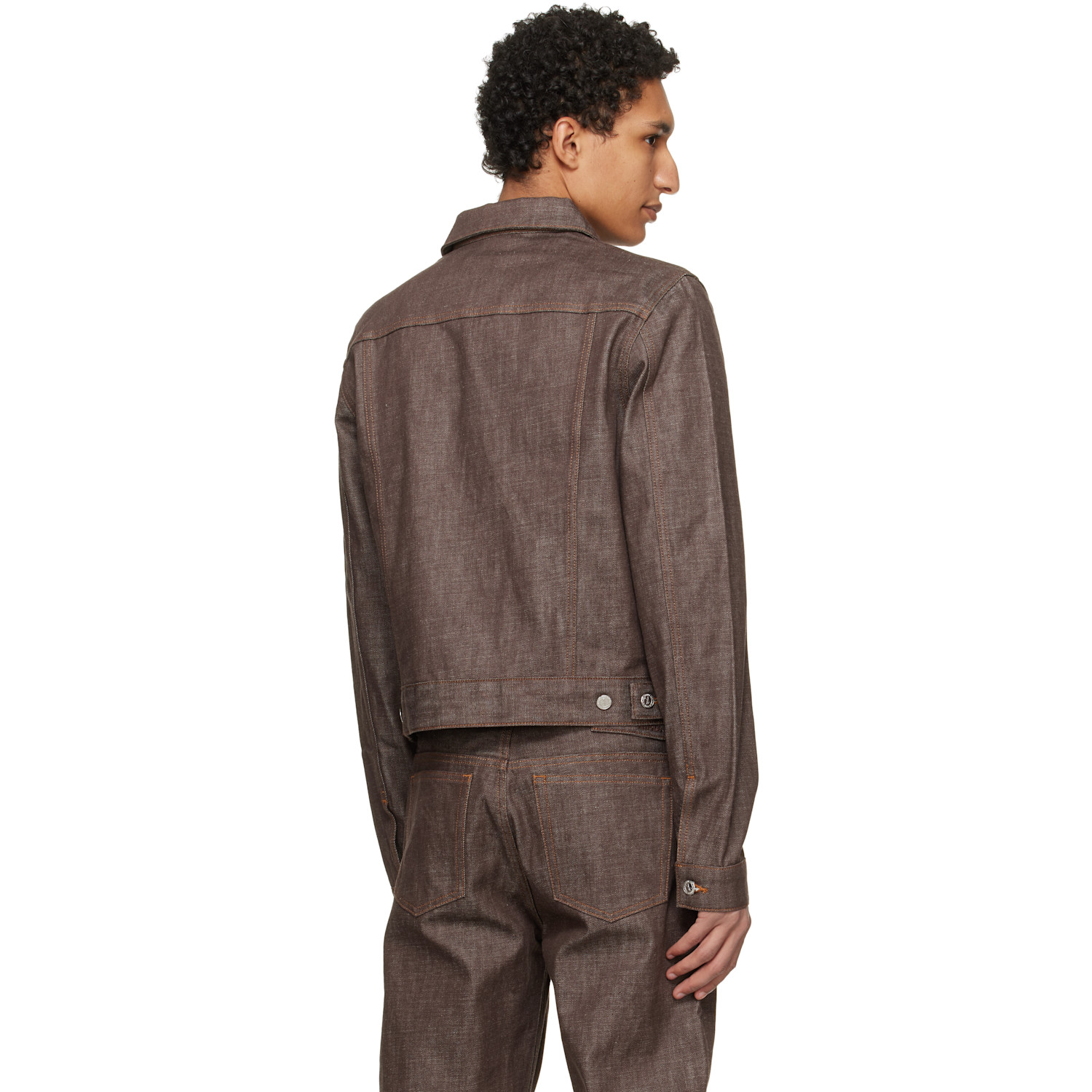  A.p.c. Brown Lenny Denim Jacket 