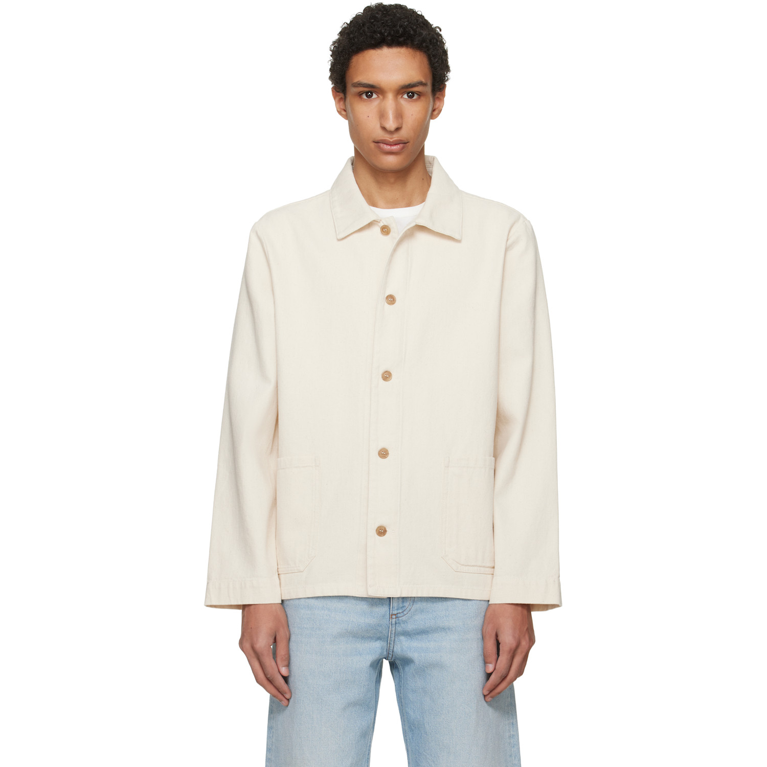 A.P.C. Off-White Kerlouan Denim Jacket