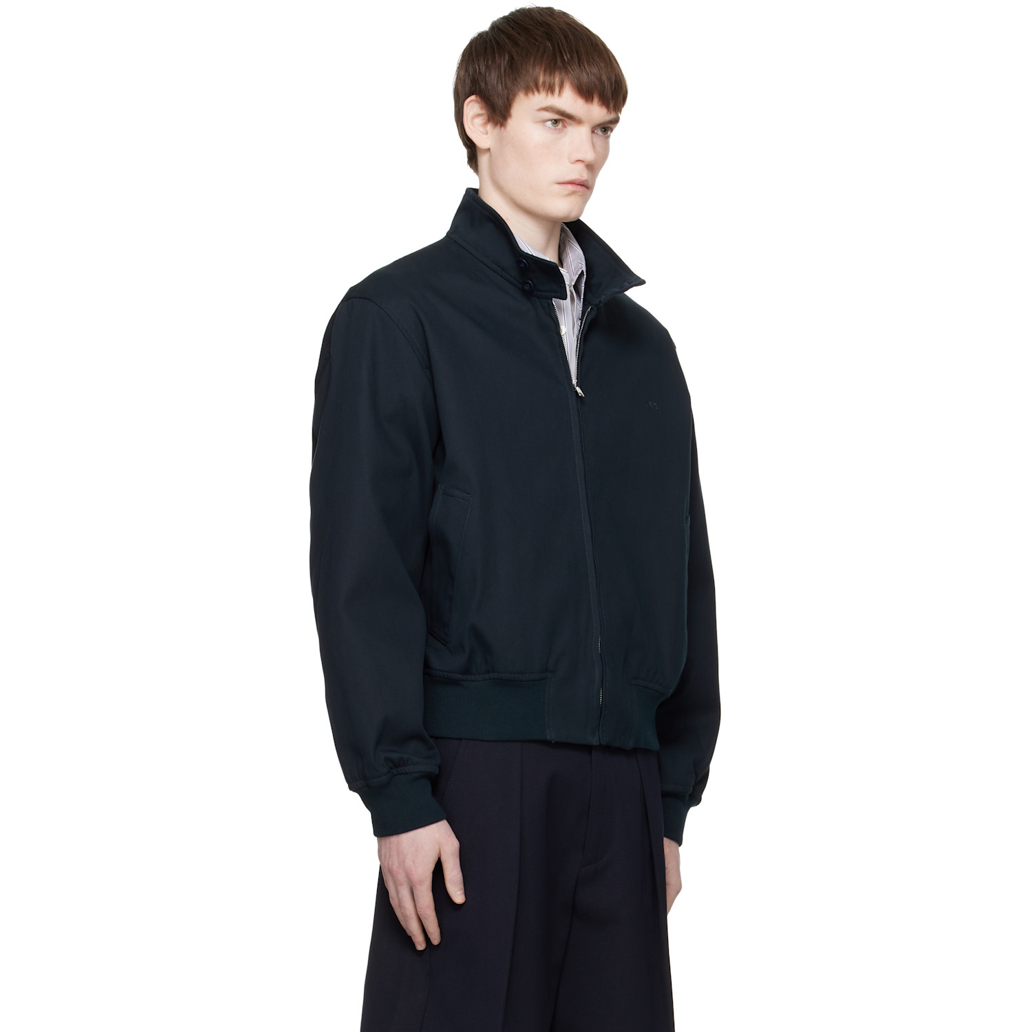  A.p.c. Navy Zipped Jacket 