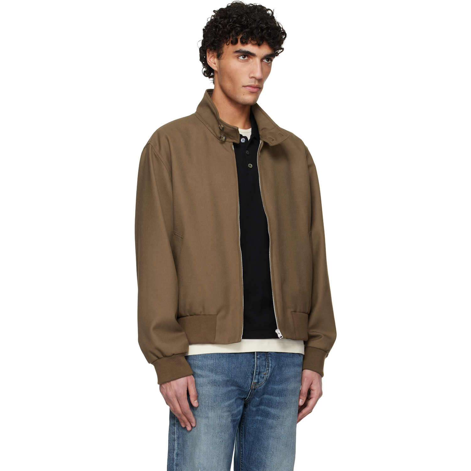  A.p.c. Khaki Zipped Jacket 