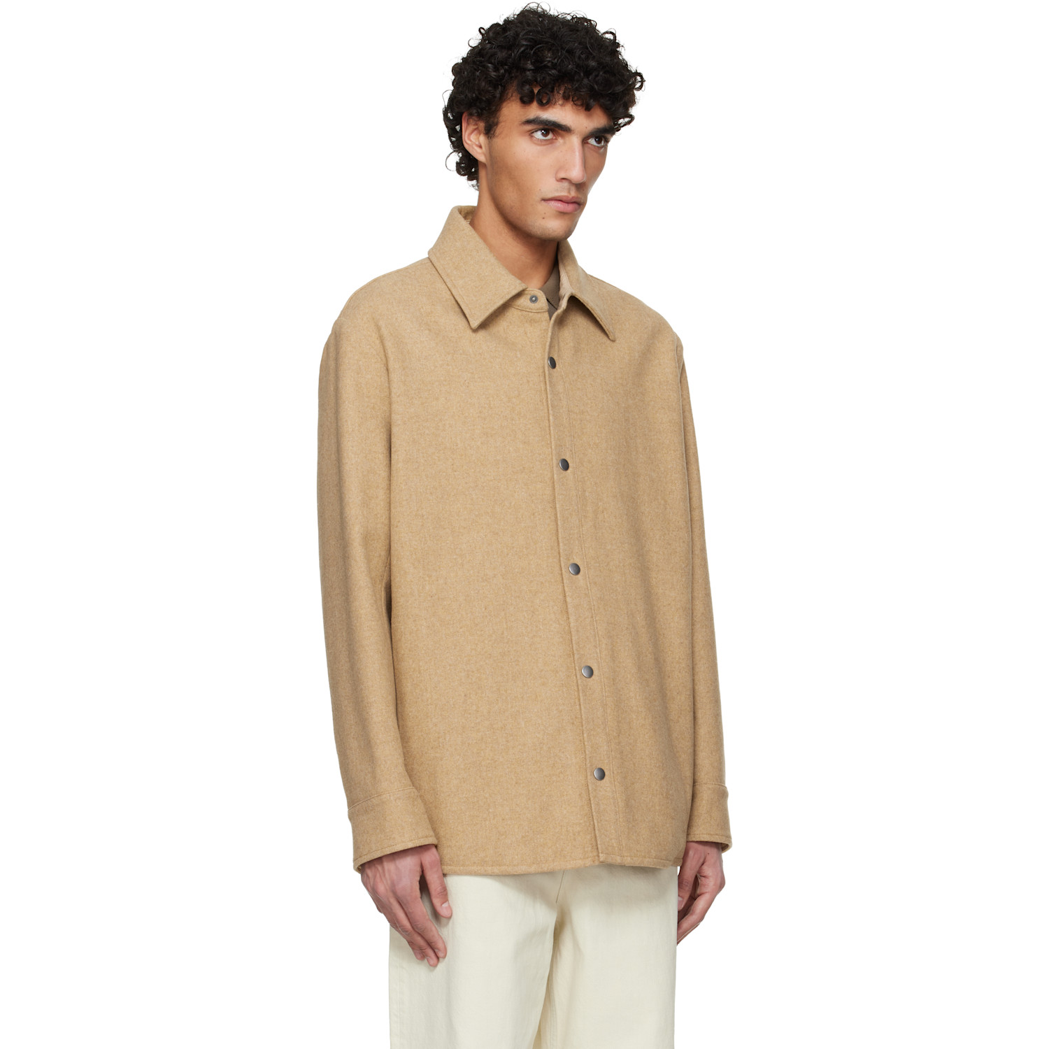  A.p.c. Beige Snap Closure Jacket 