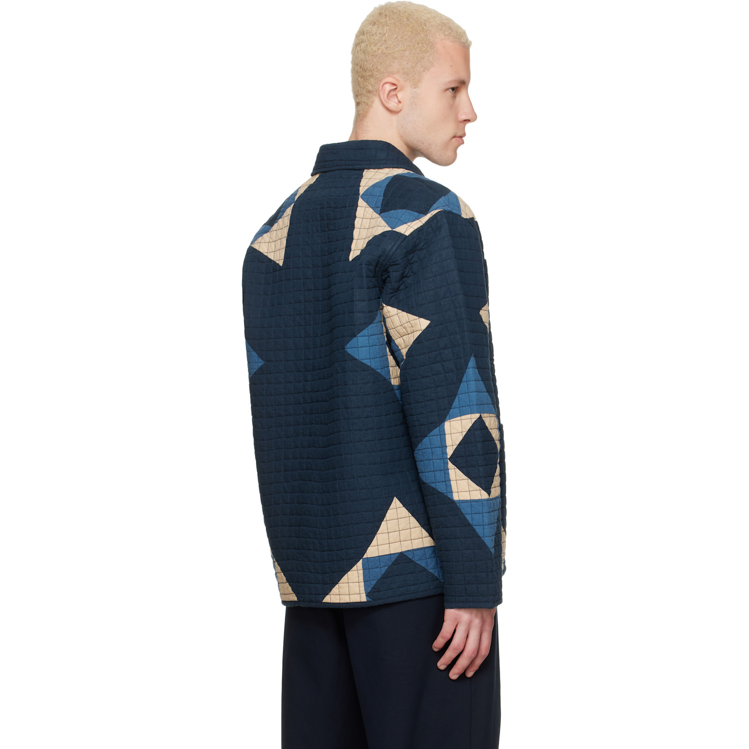  A.p.c. Navy Quilted Jacket 