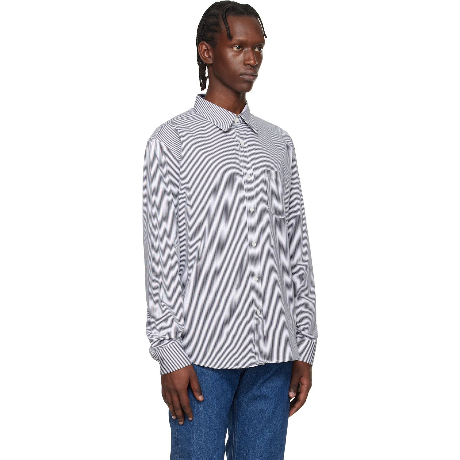  A.p.c. White & Black Owen Shirt 