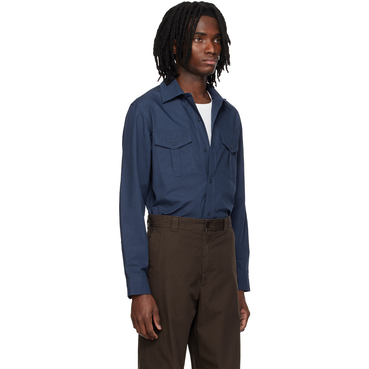  A.p.c. Navy Warren Shirt 