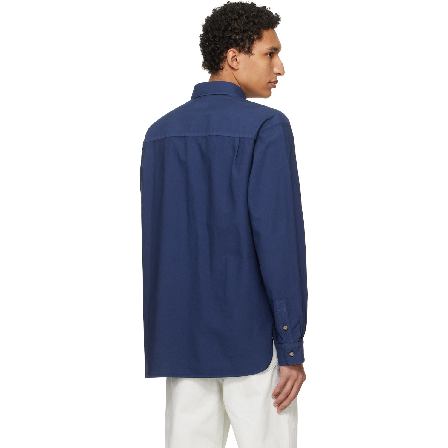  A.p.c. Navy Mateo Logo Shirt 