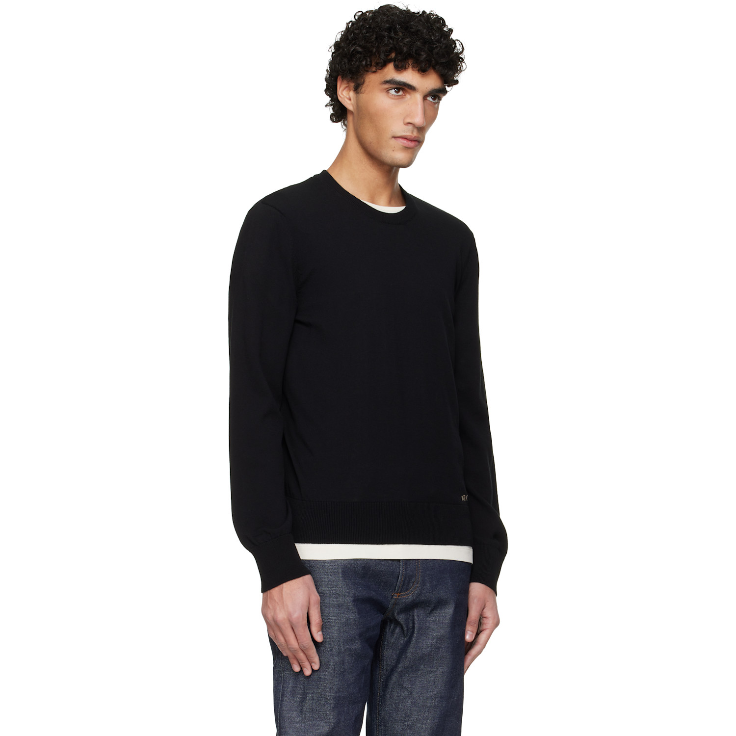  A.p.c. Black Cotton Sweater 