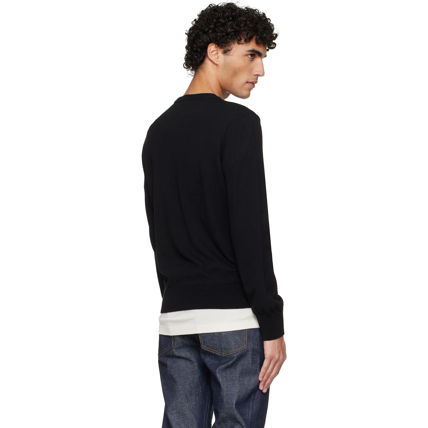  A.p.c. Black Cotton Sweater 