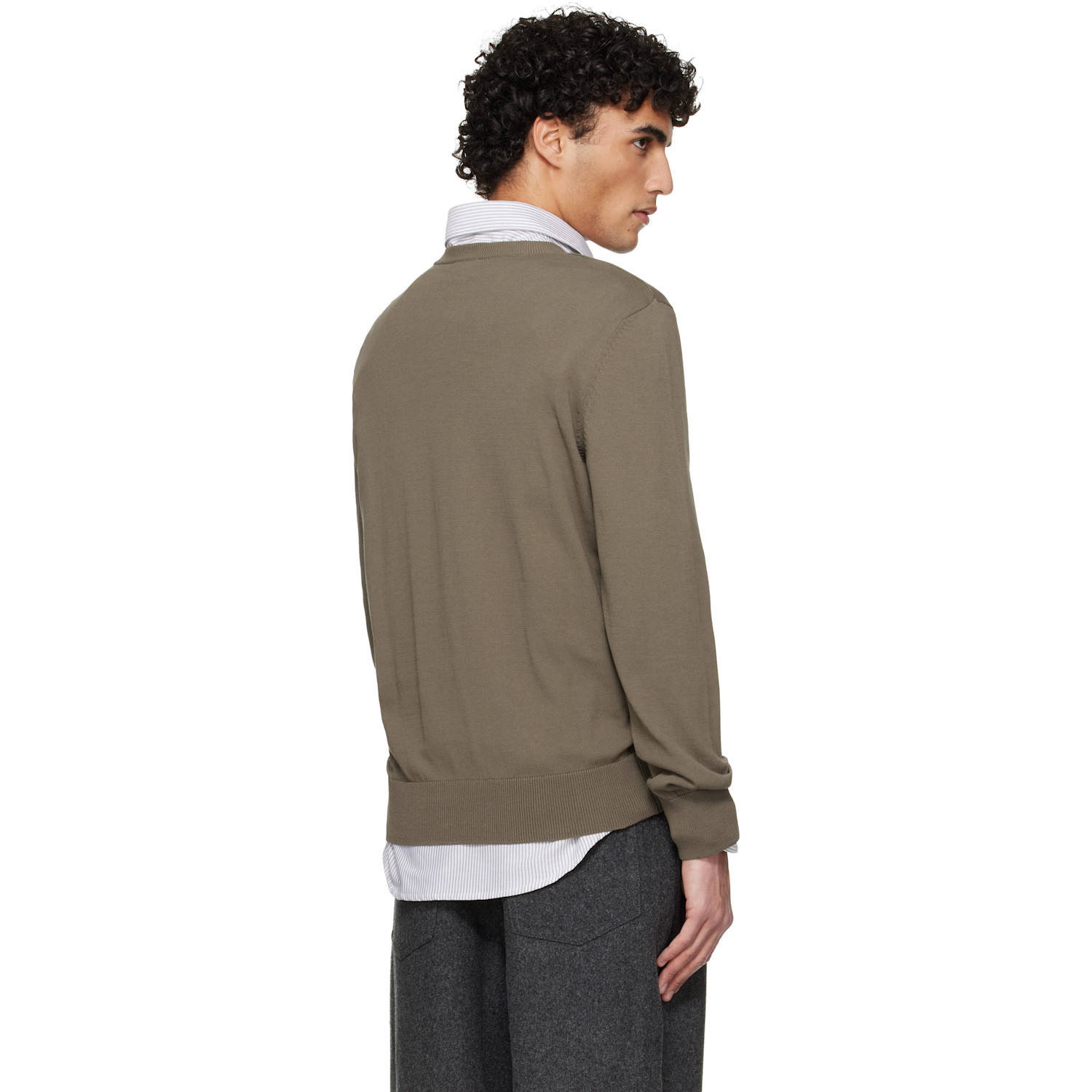 A.p.c. Khaki Cotton Sweater 
