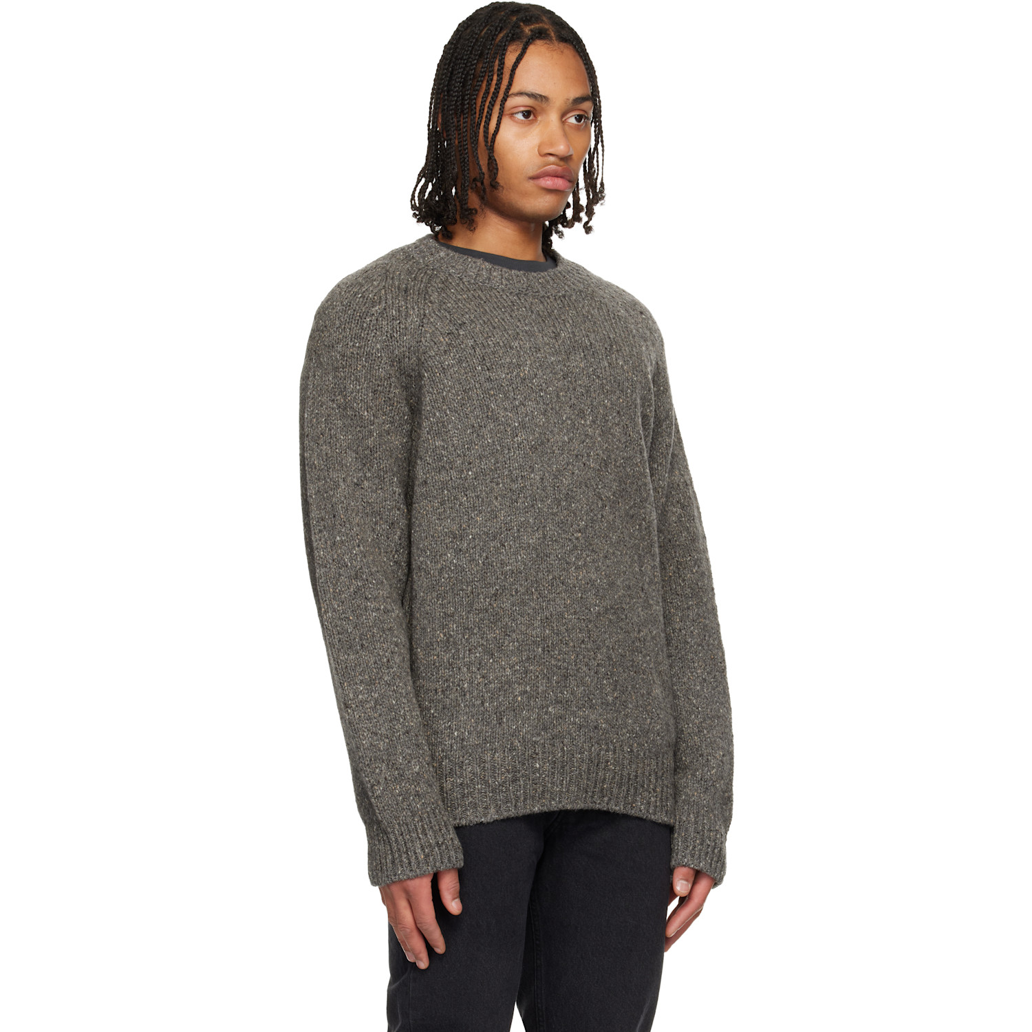  A.p.c. Gray Harris Sweater 