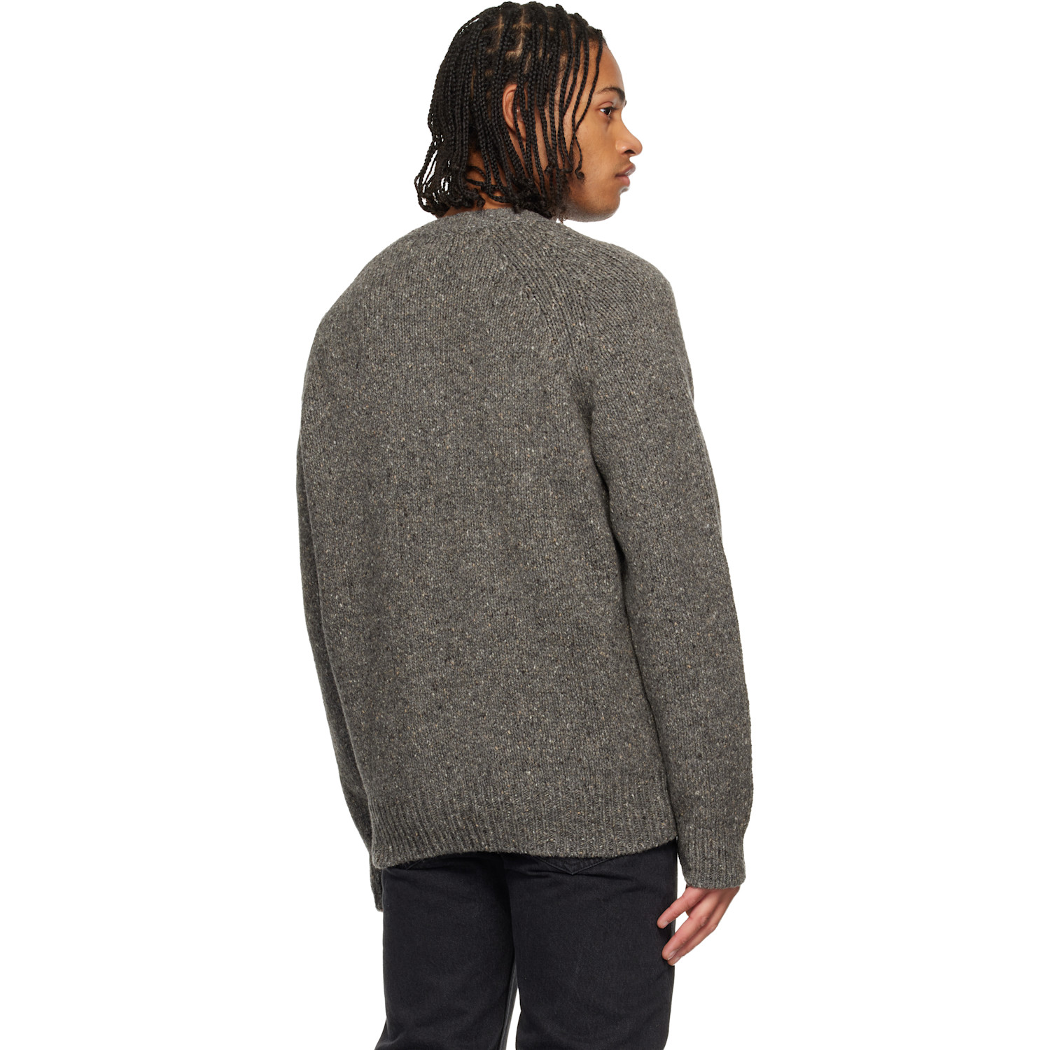  A.p.c. Gray Harris Sweater 