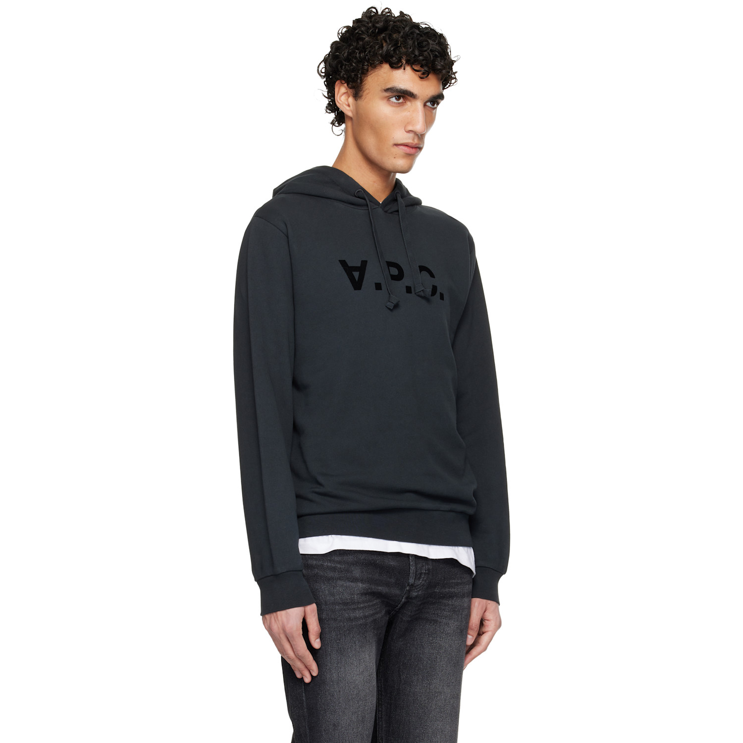  A.p.c. Black Standard Grand 'vpc' Hoodie 