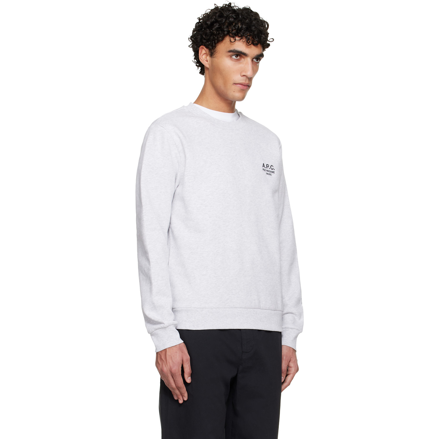  A.p.c. Gray Standard 'rue Madame' Sweatshirt 