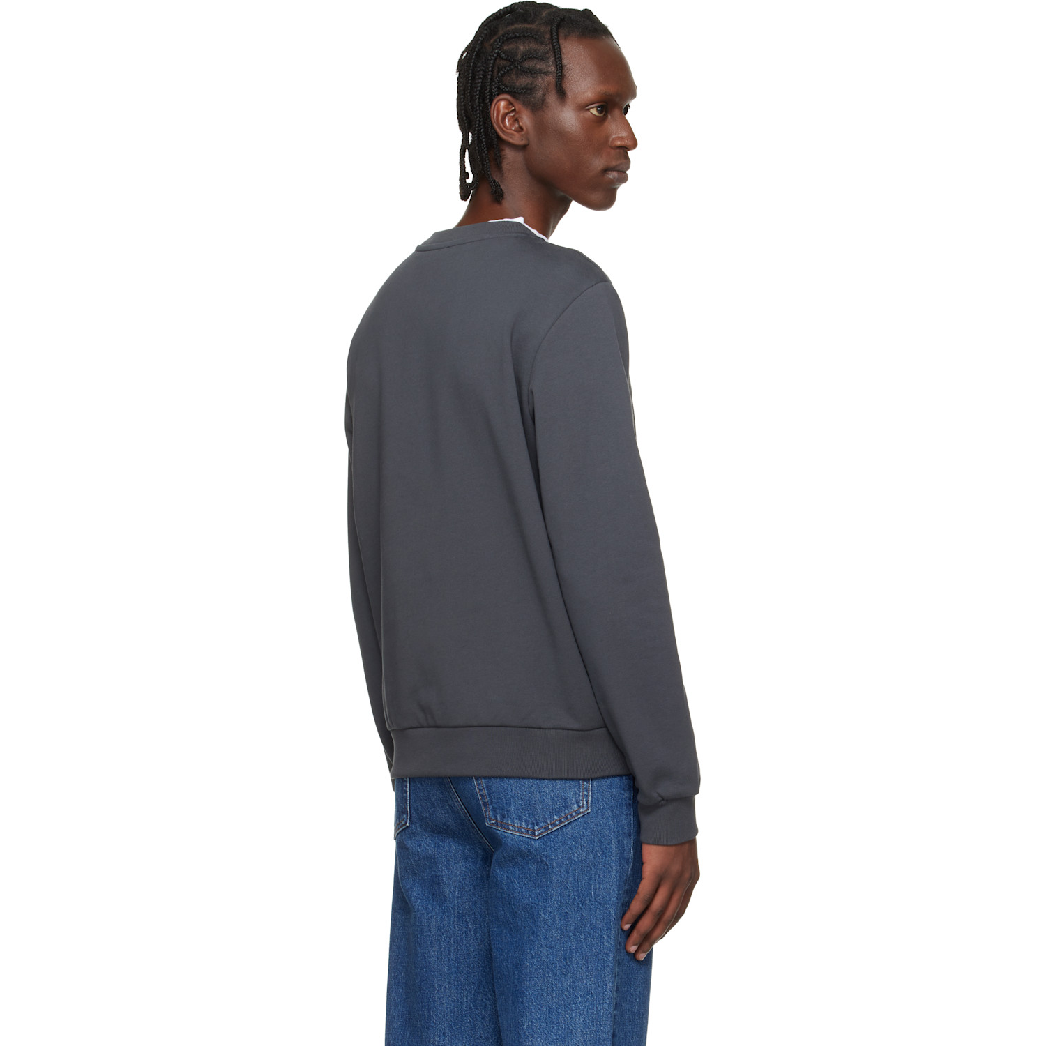 A.p.c. Gray Standard 'rue Madame' Sweatshirt 