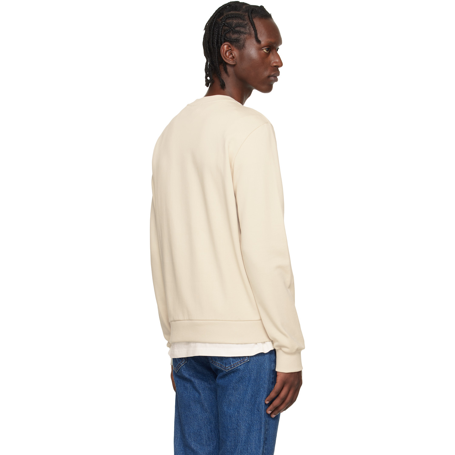  A.p.c. Beige Standard 'rue Madame' Sweatshirt 