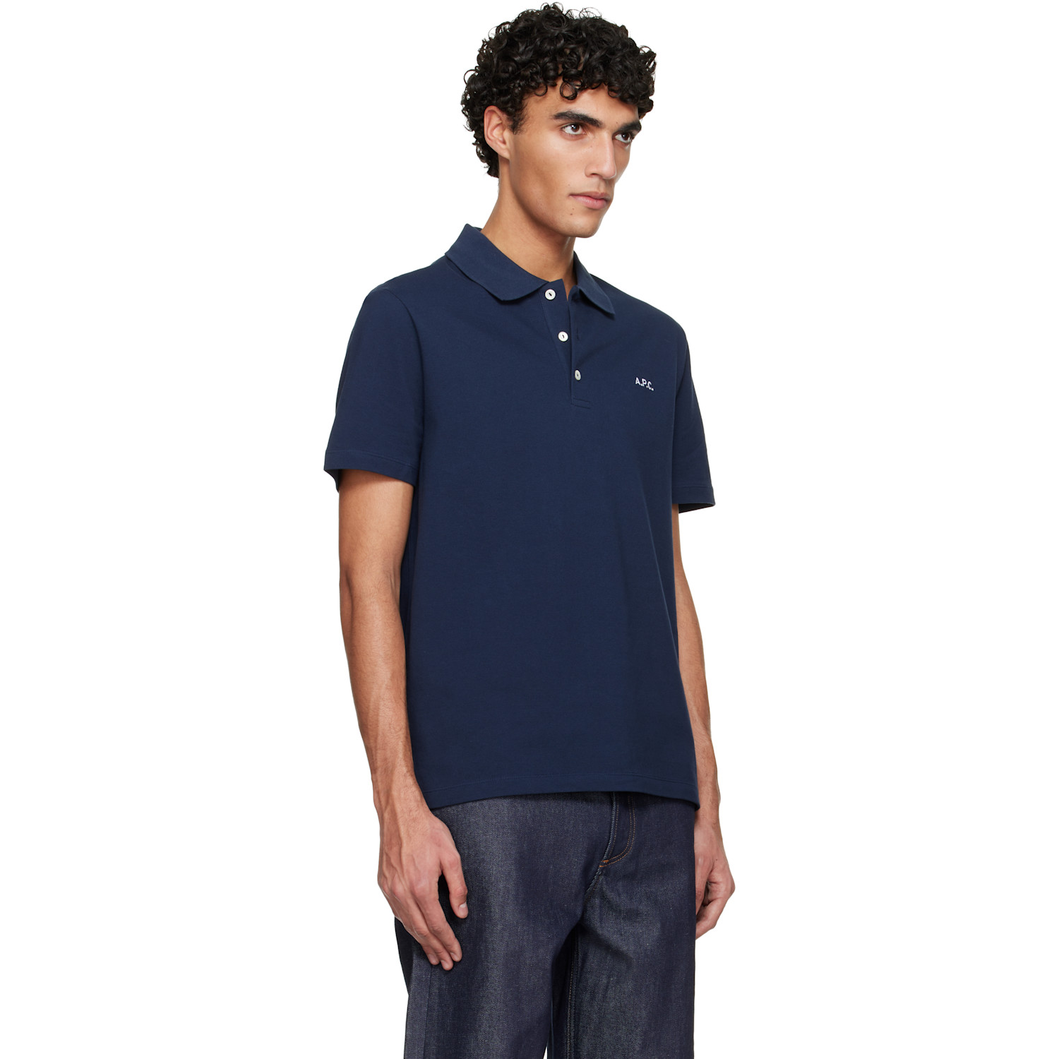 A.p.c. Navy Standard Polo 