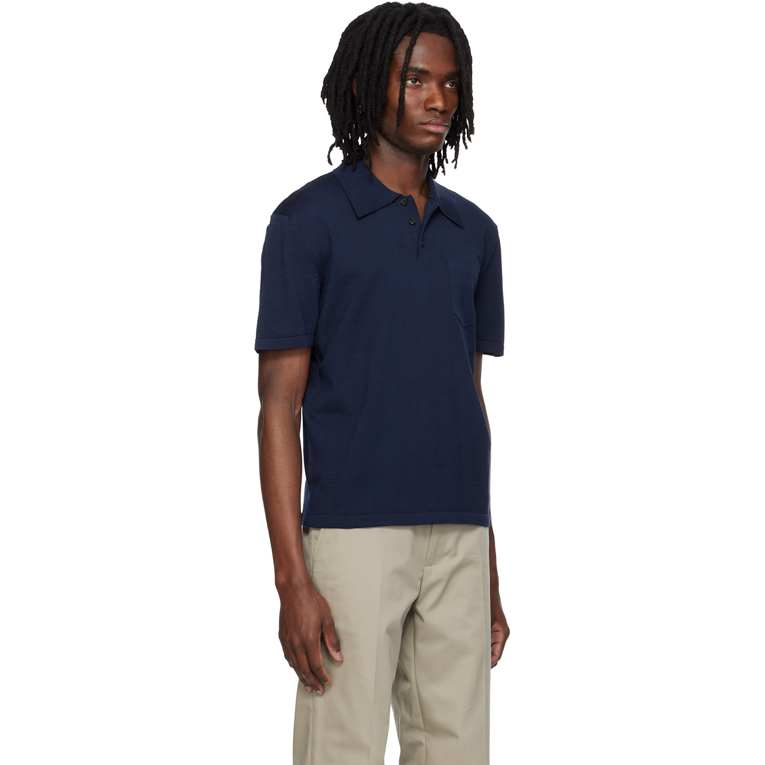  A.p.c. Navy Colin Polo 