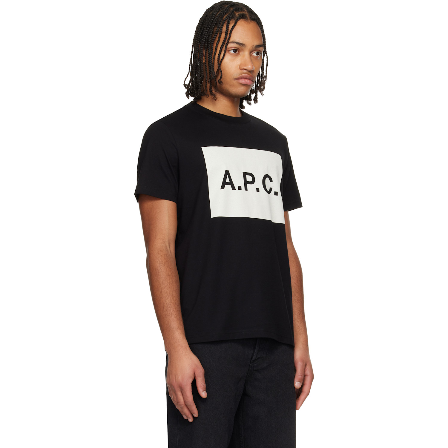  A.p.c. Black Cotton T-shirt 