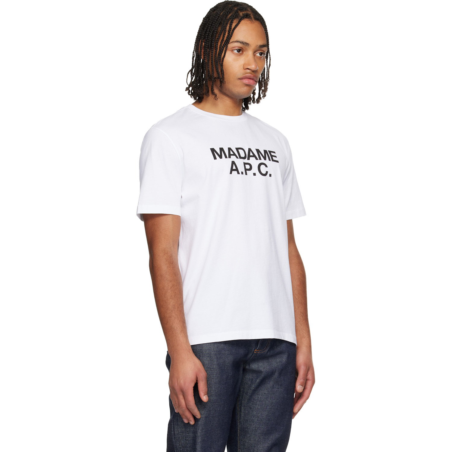  A.p.c. White 'madame' T-shirt 